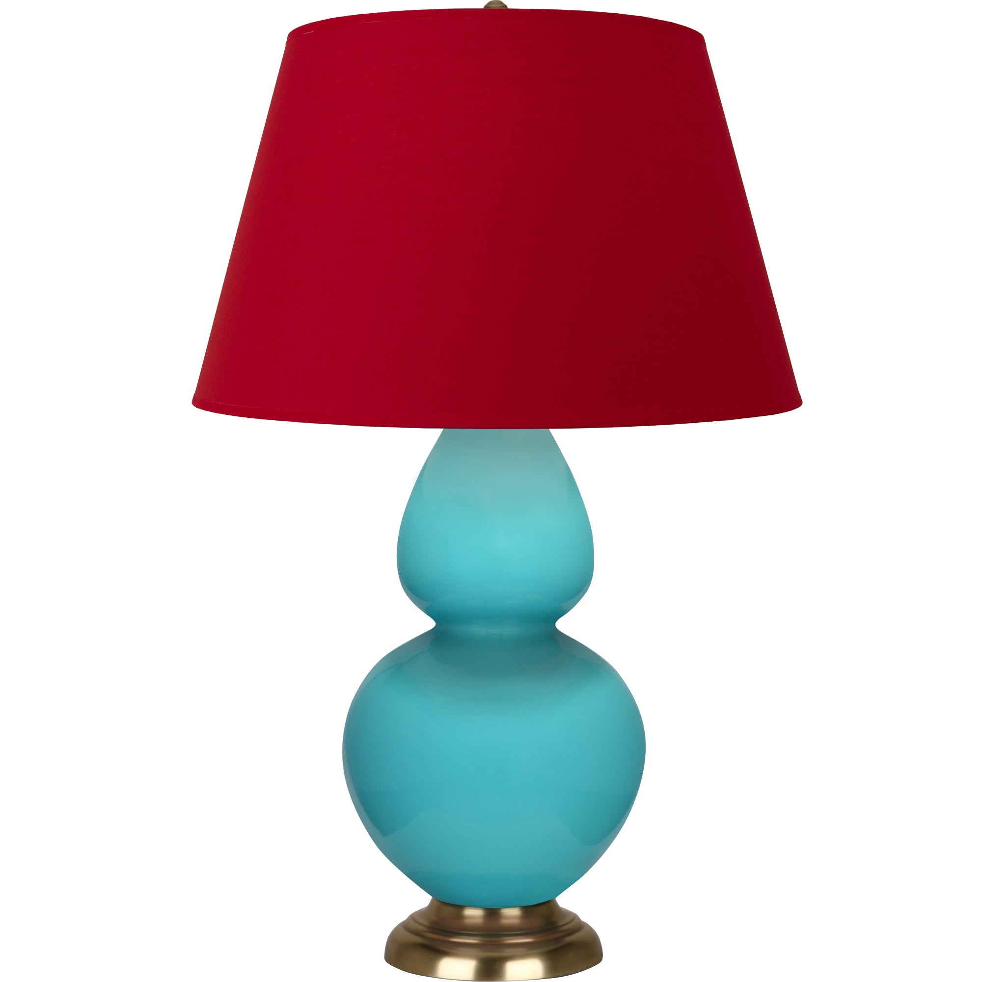 1740R | Egg Blue Double Gourd Table Lamp
