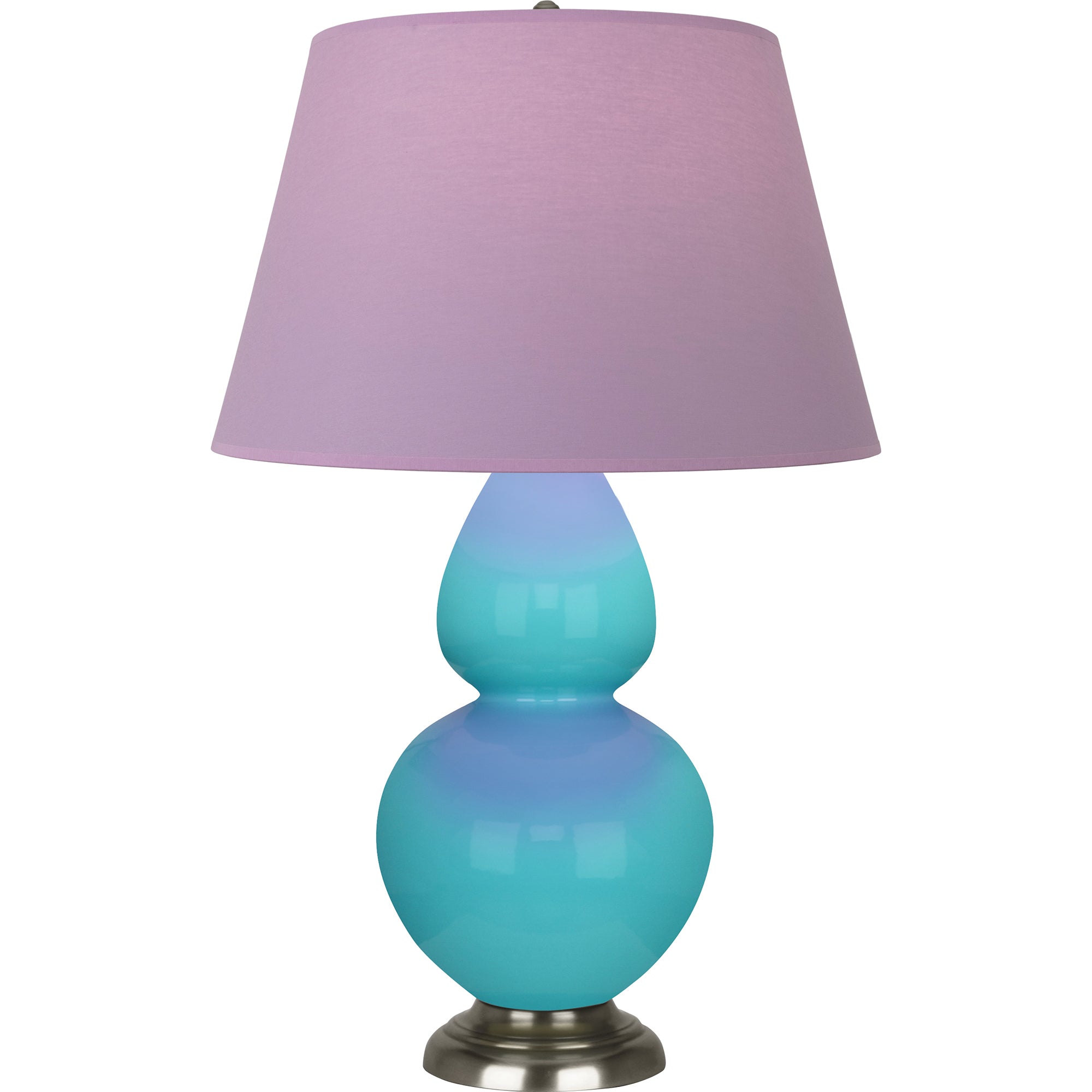 1741L | Egg Blue Double Gourd Table Lamp