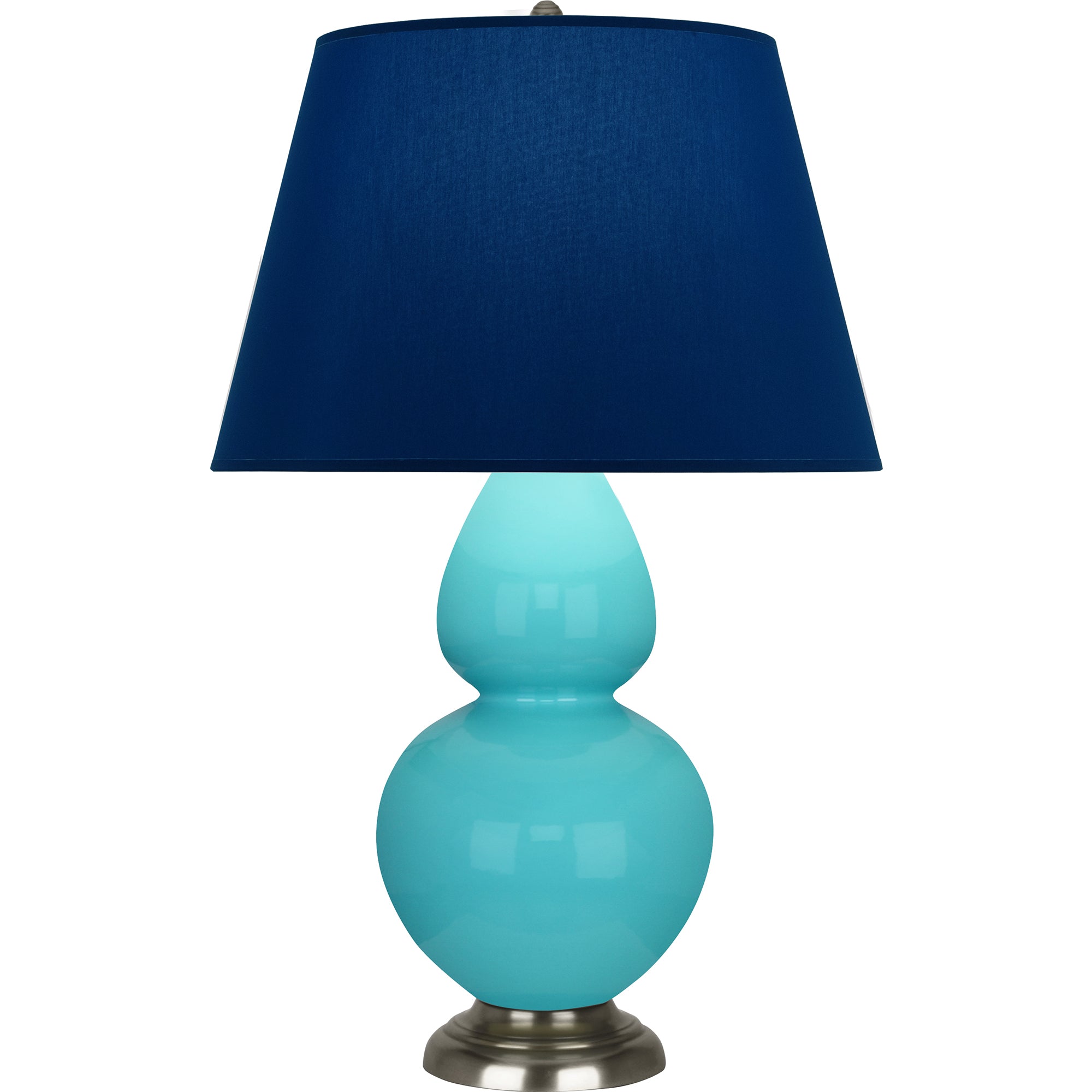 1741N | Egg Blue Double Gourd Table Lamp