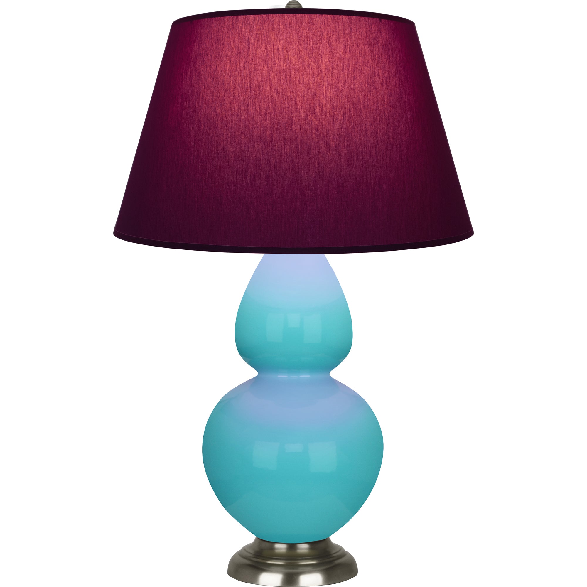 1741P | Egg Blue Double Gourd Table Lamp