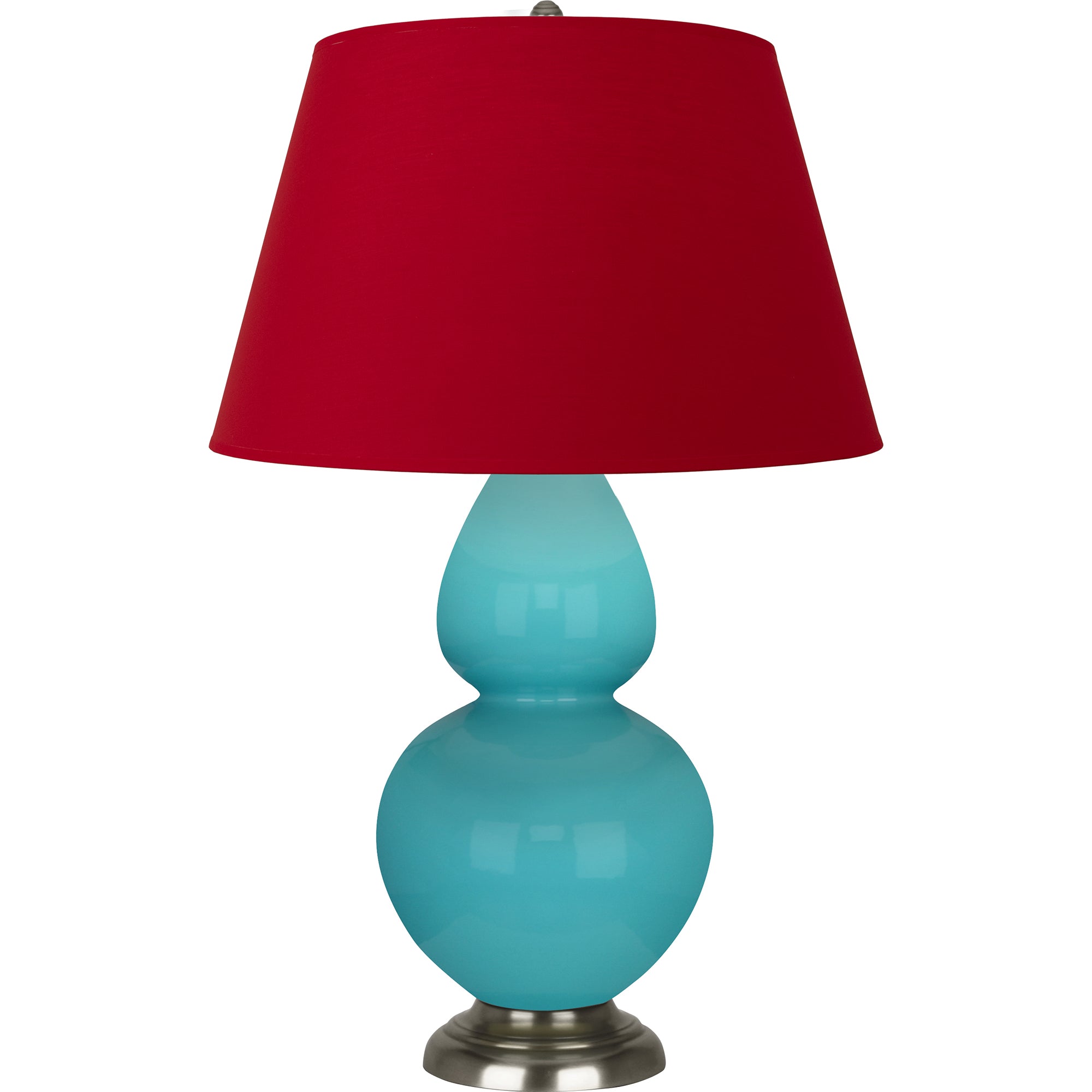 1741R | Egg Blue Double Gourd Table Lamp