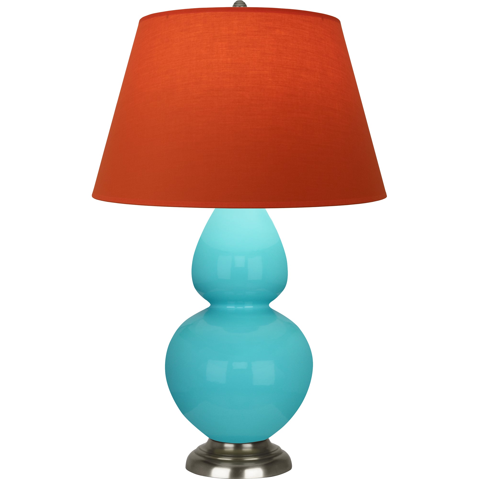 1741T | Egg Blue Double Gourd Table Lamp