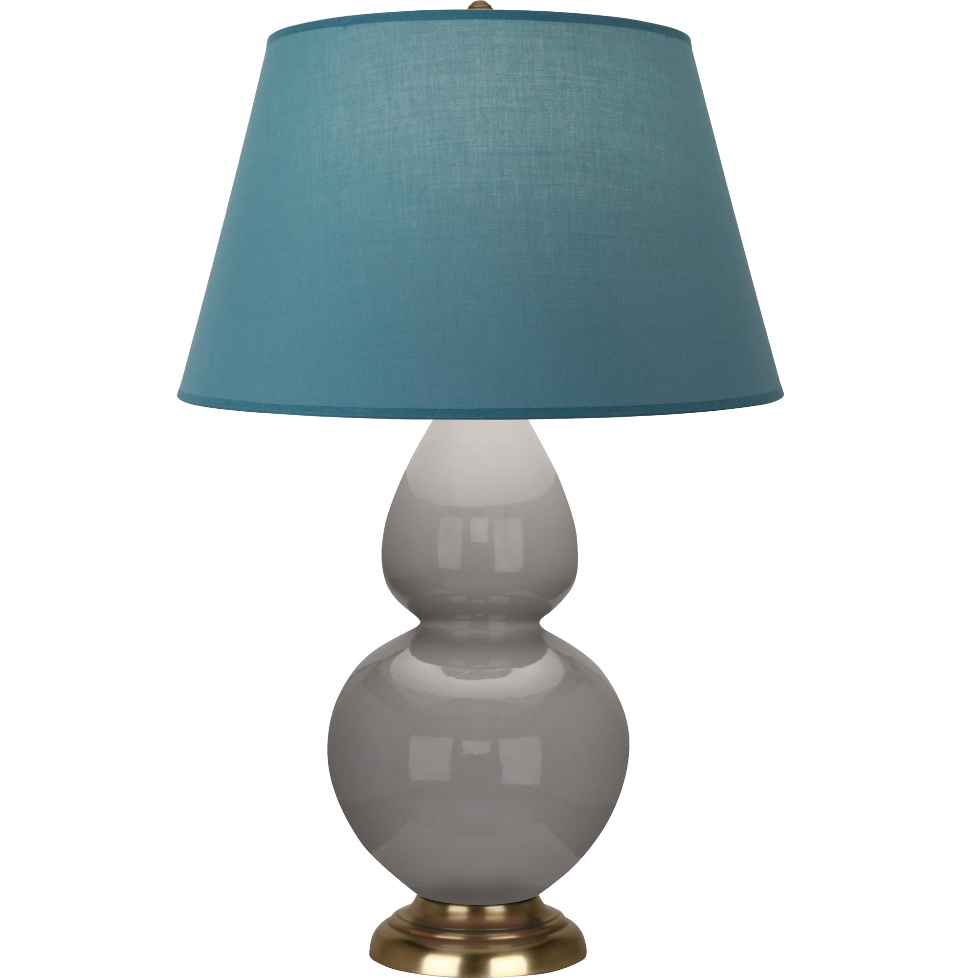 1748B | Smokey Taupe Double Gourd Table Lamp