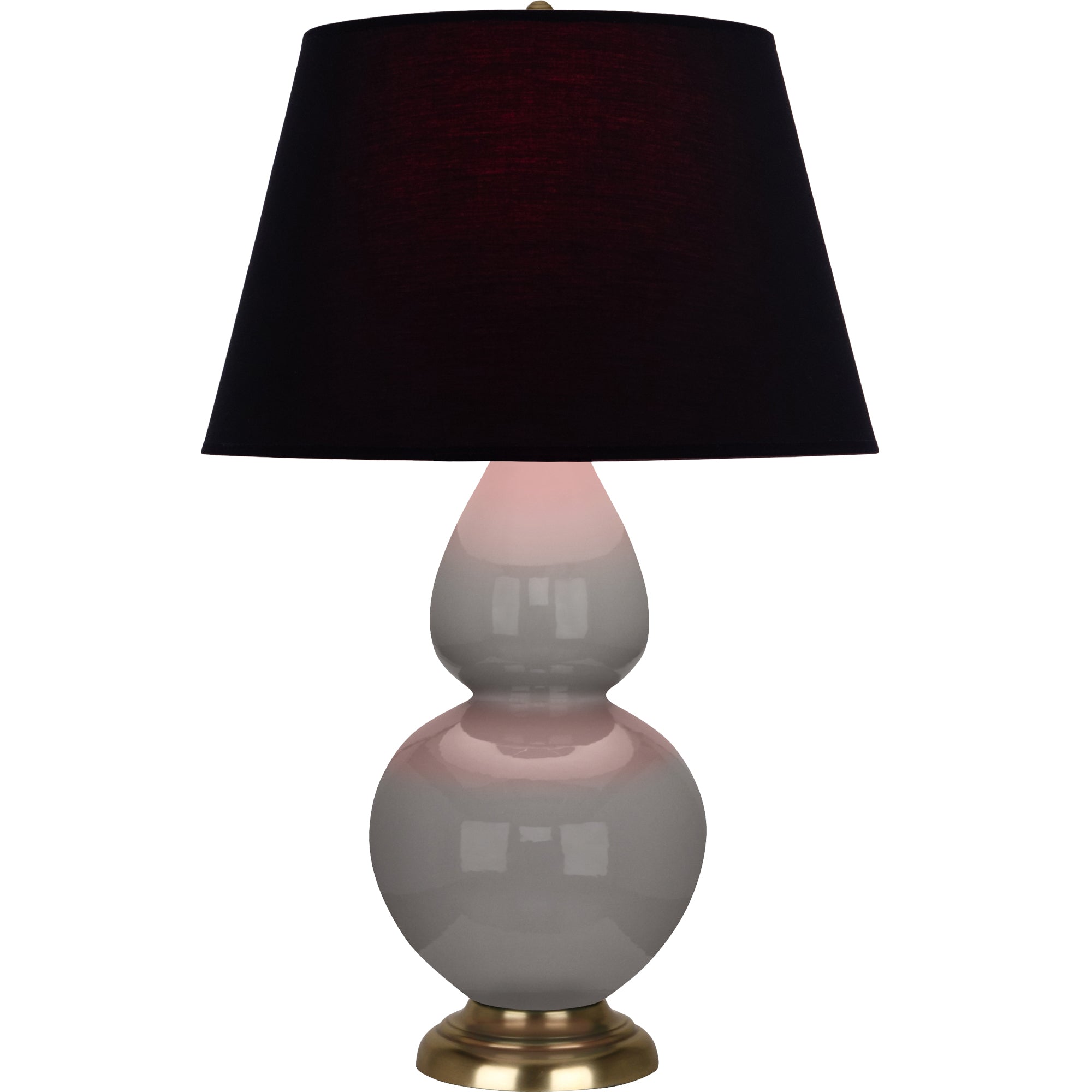 1748K | Smokey Taupe Double Gourd Table Lamp