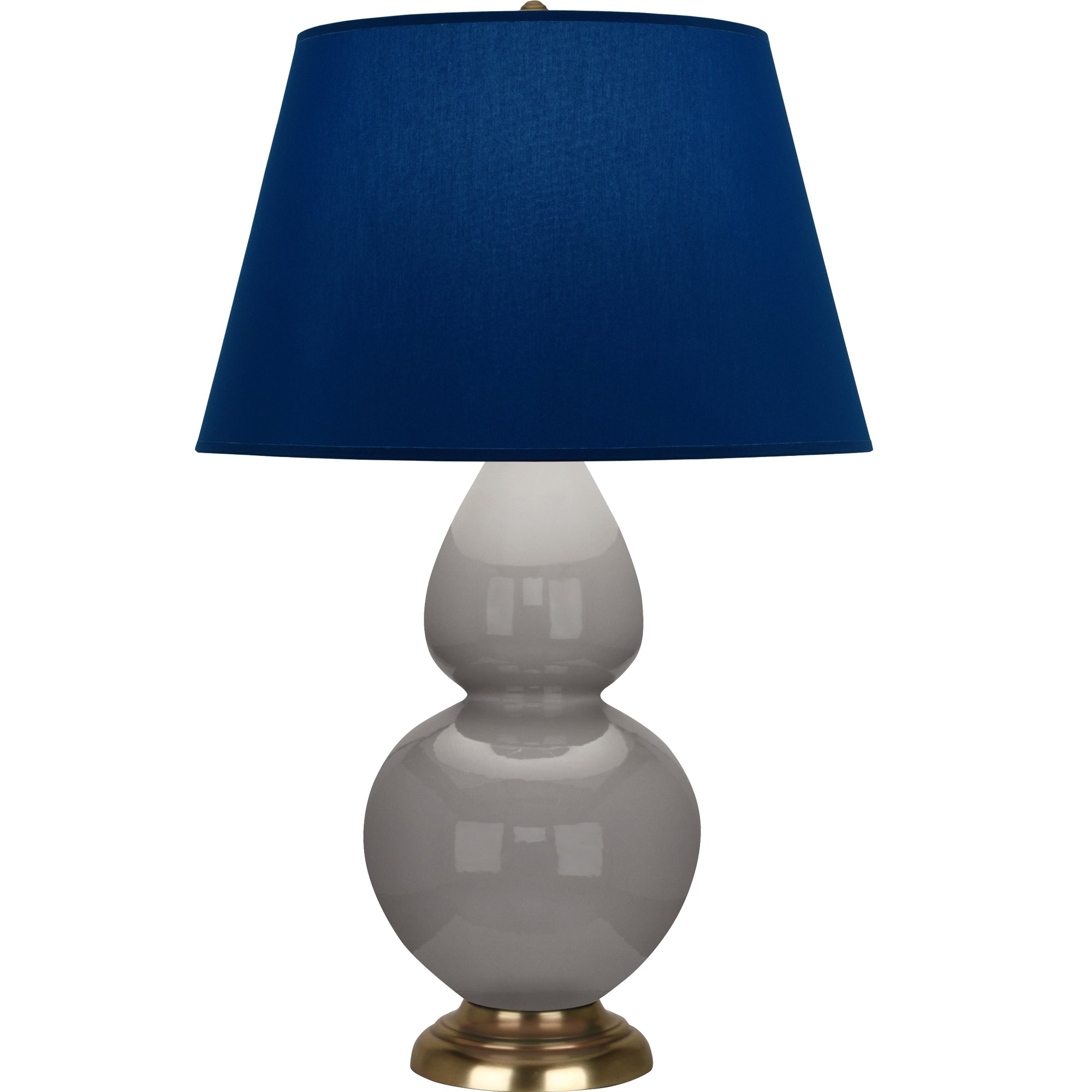 1748N | Smokey Taupe Double Gourd Table Lamp