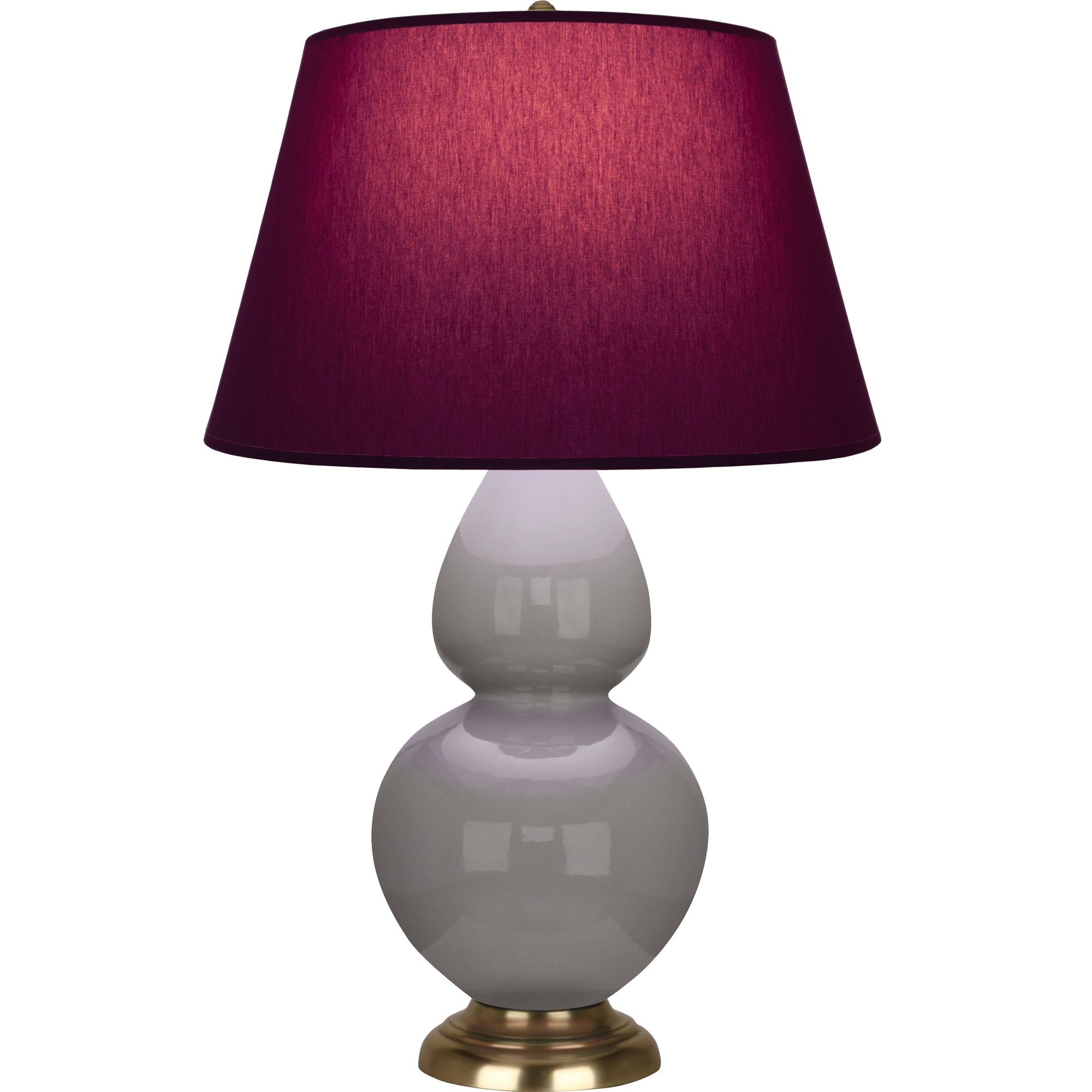 1748P | Smokey Taupe Double Gourd Table Lamp