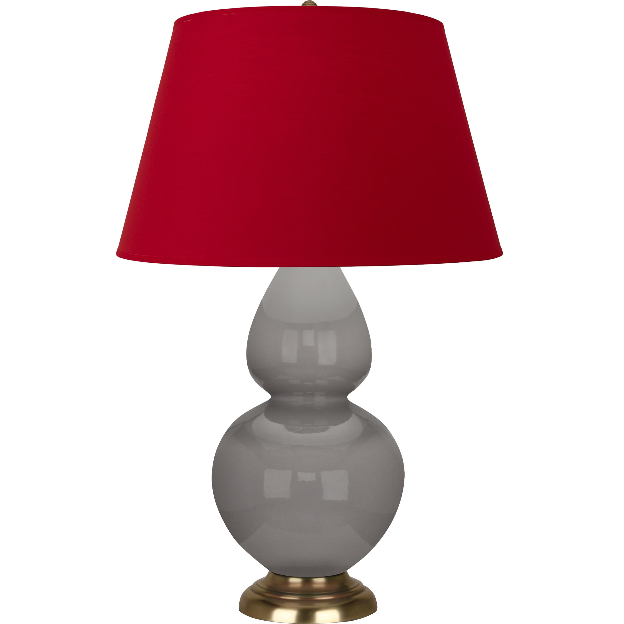 1748R | Smokey Taupe Double Gourd Table Lamp