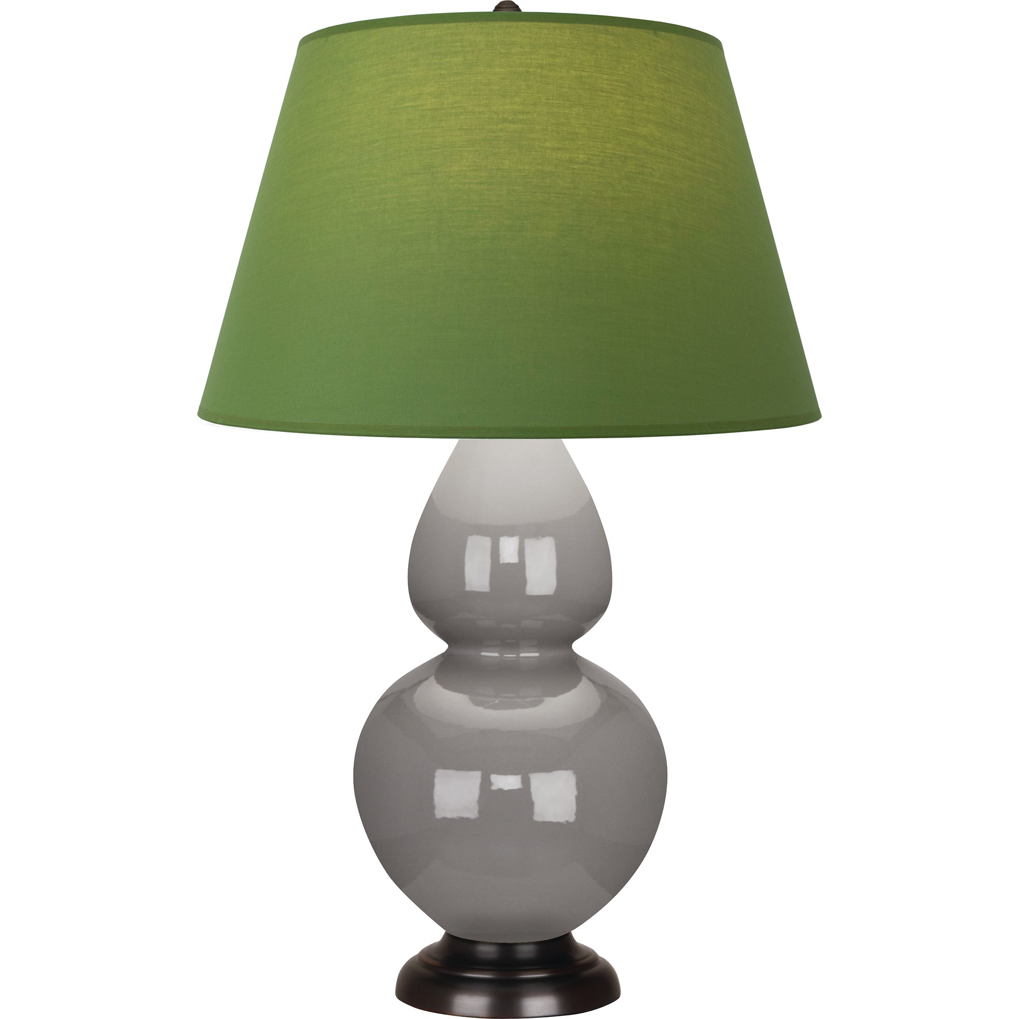 1749G | Smokey Taupe Double Gourd Table Lamp