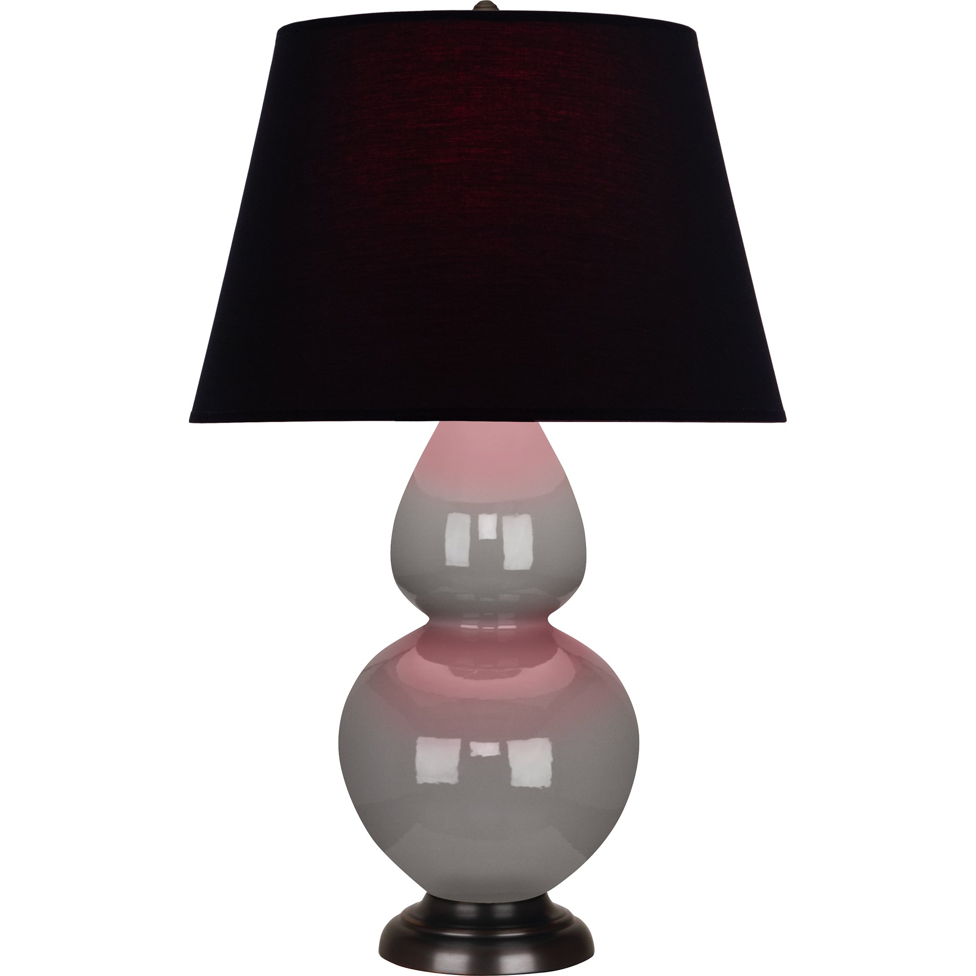 1749K | Smokey Taupe Double Gourd Table Lamp