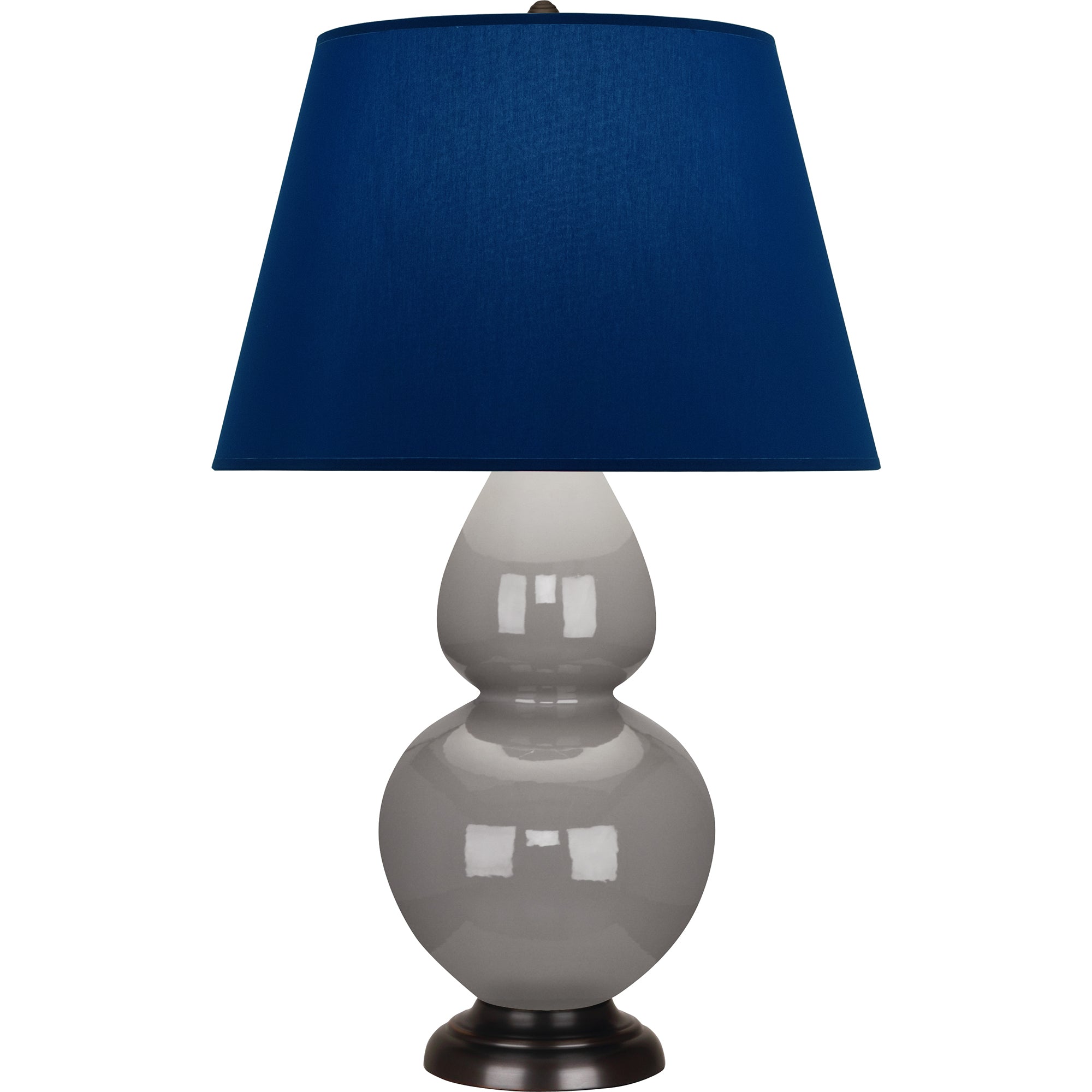 1749N | Smokey Taupe Double Gourd Table Lamp