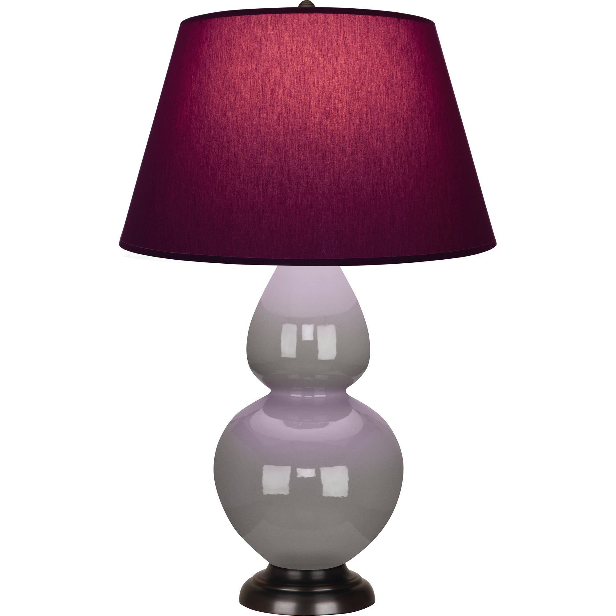 1749P | Smokey Taupe Double Gourd Table Lamp