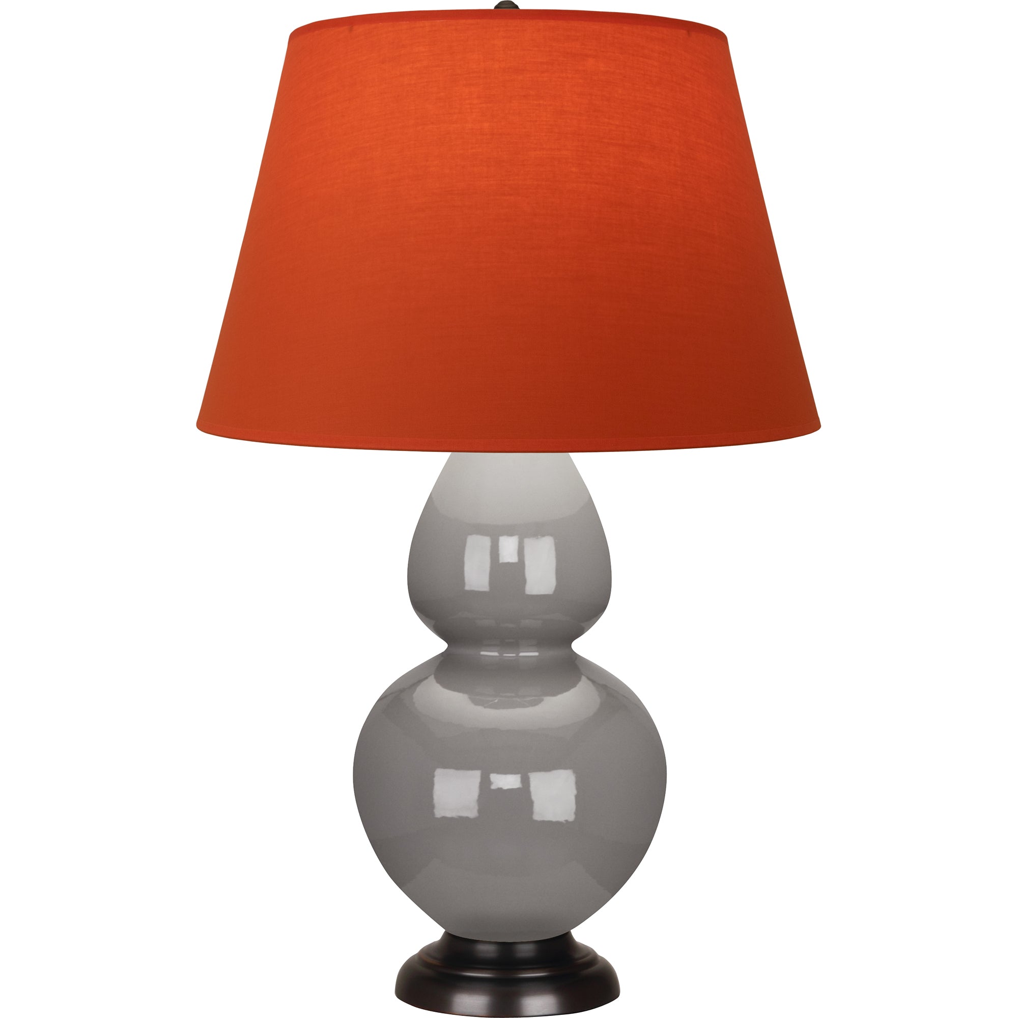 1749T | Smokey Taupe Double Gourd Table Lamp