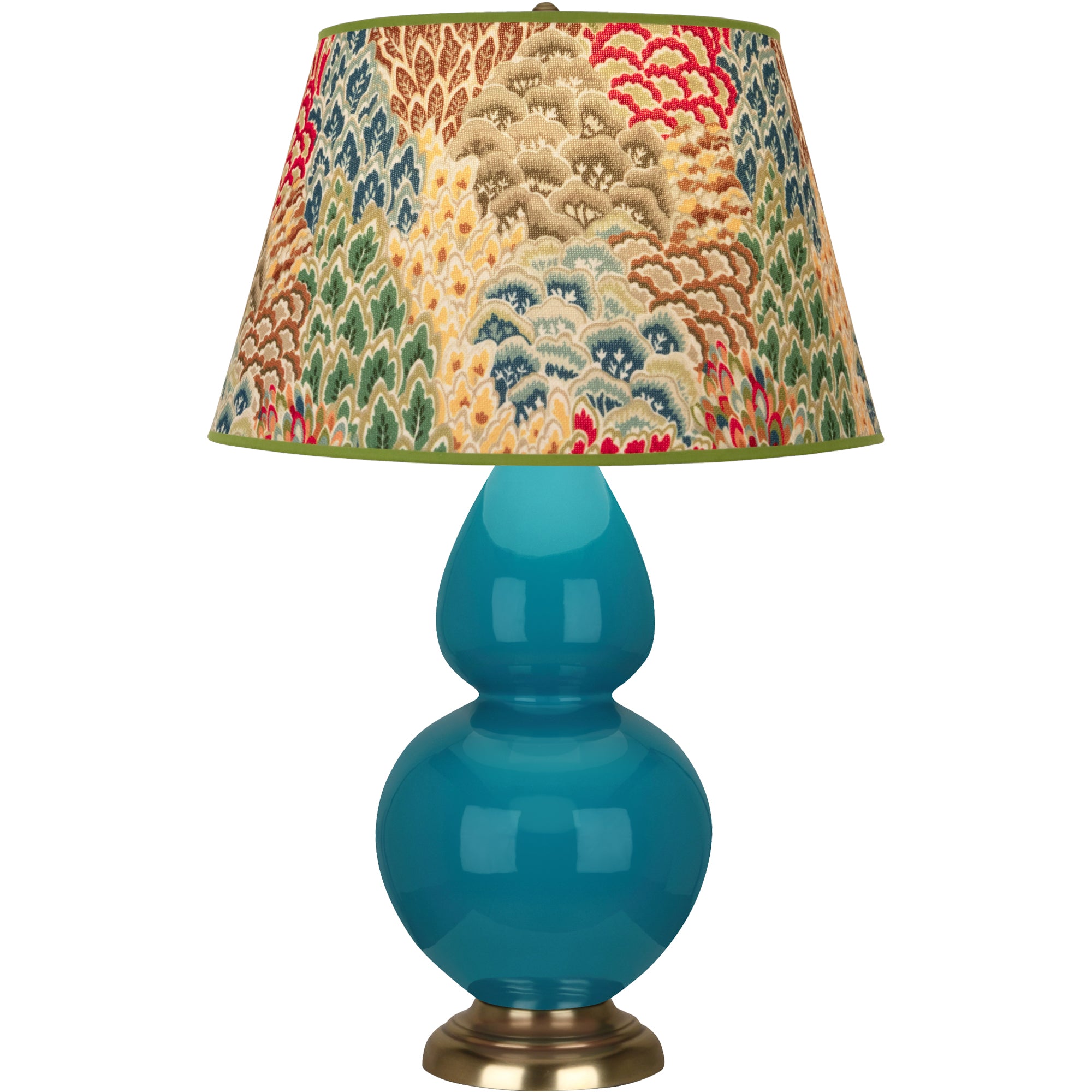 1751F | Peacock Double Gourd Table Lamp