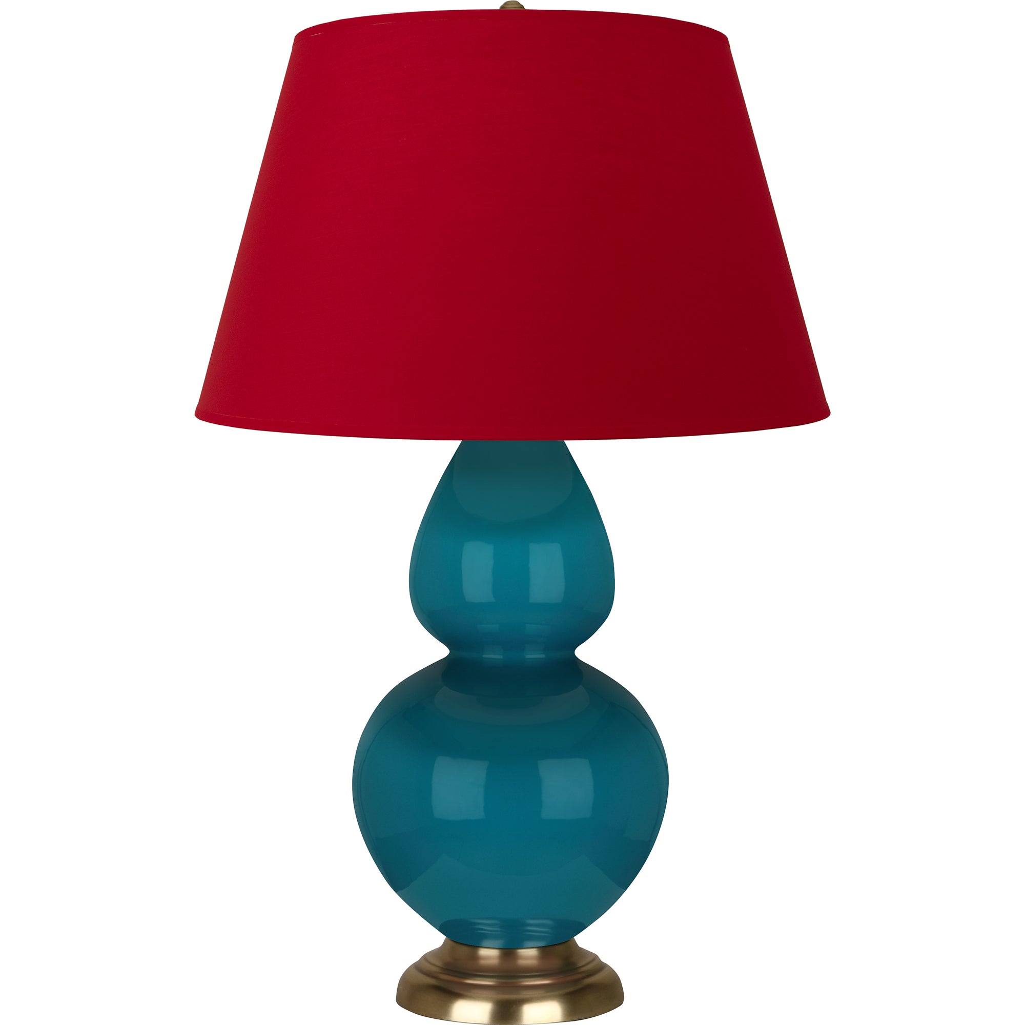 1751R | Peacock Double Gourd Table Lamp