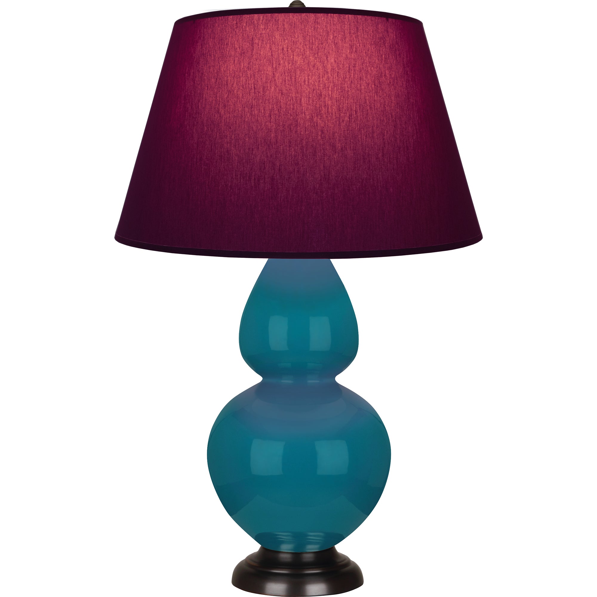 1752P | Peacock Double Gourd Table Lamp