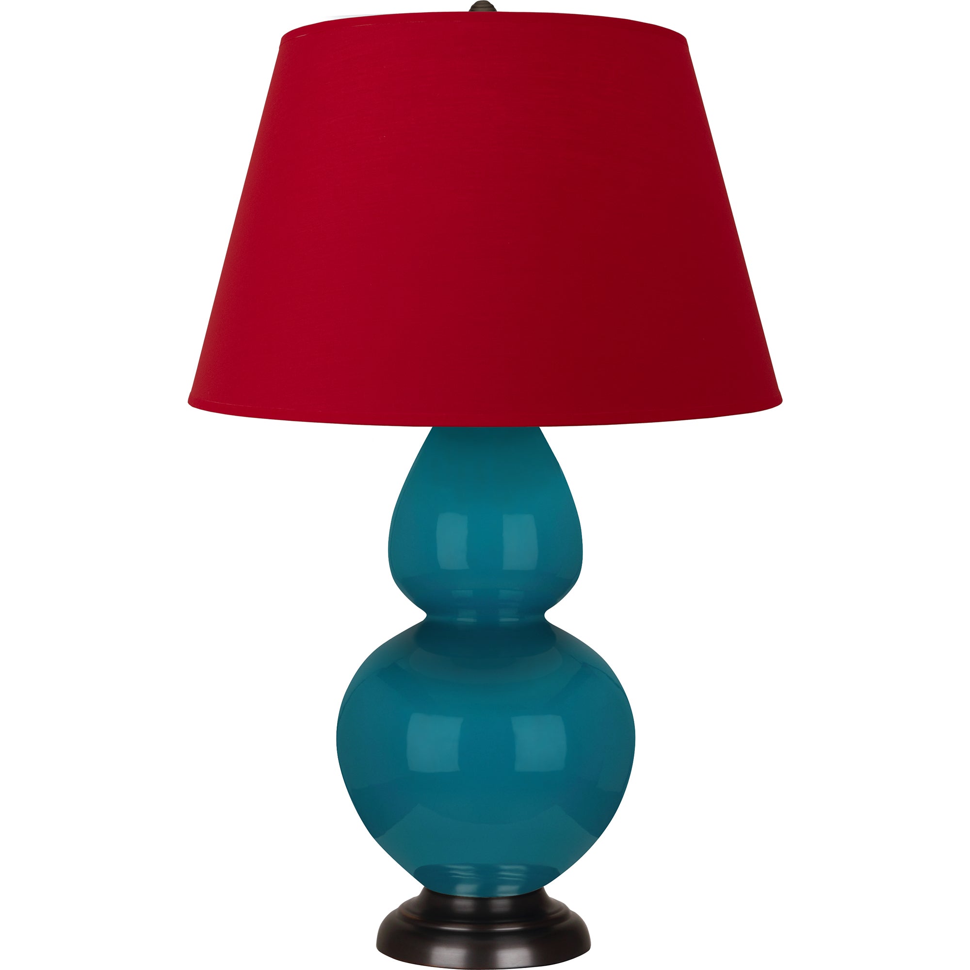 1752R | Peacock Double Gourd Table Lamp