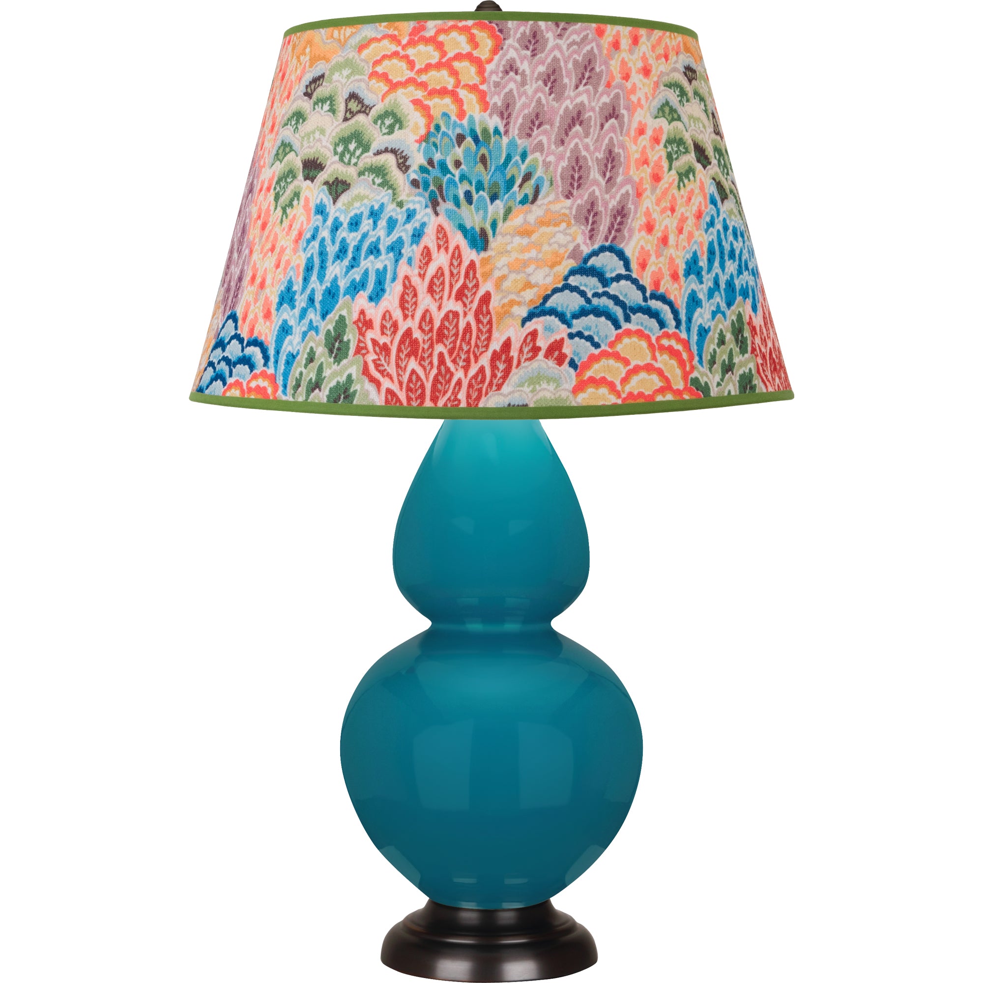 1752S | Peacock Double Gourd Table Lamp