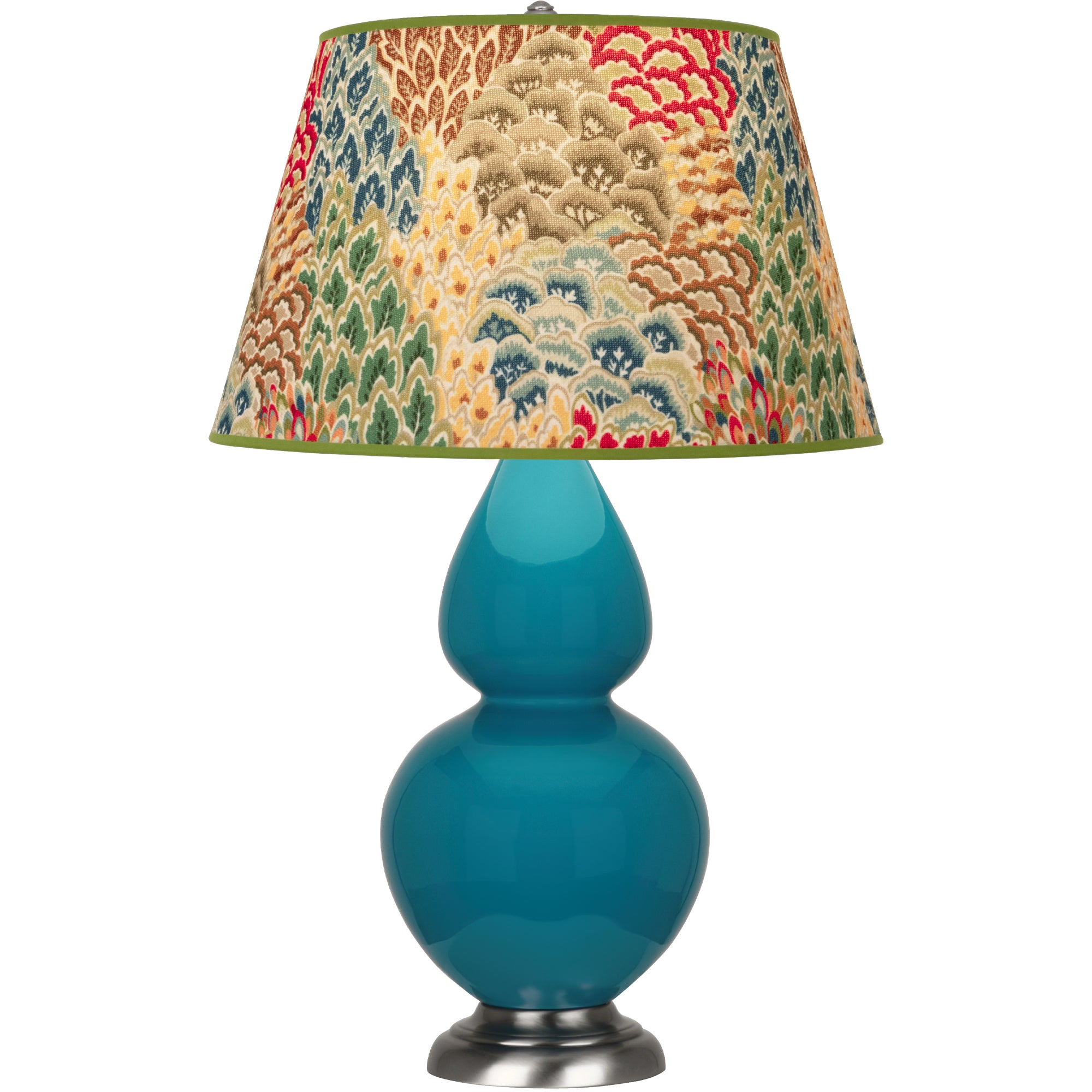 1753F | Peacock Double Gourd Table Lamp