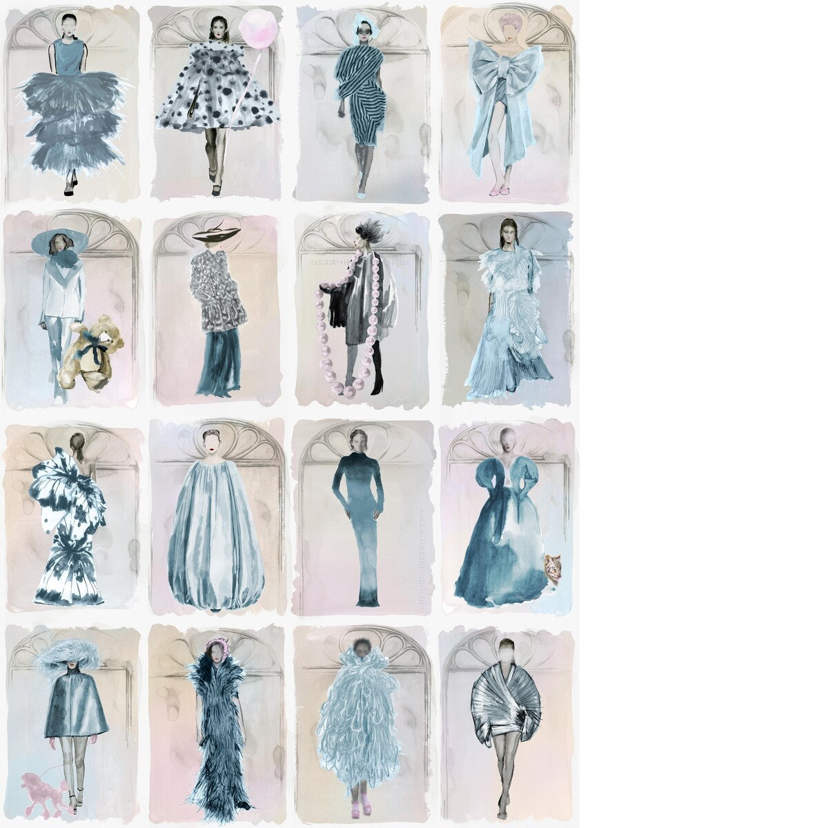 Couture Carousel W-Blue P