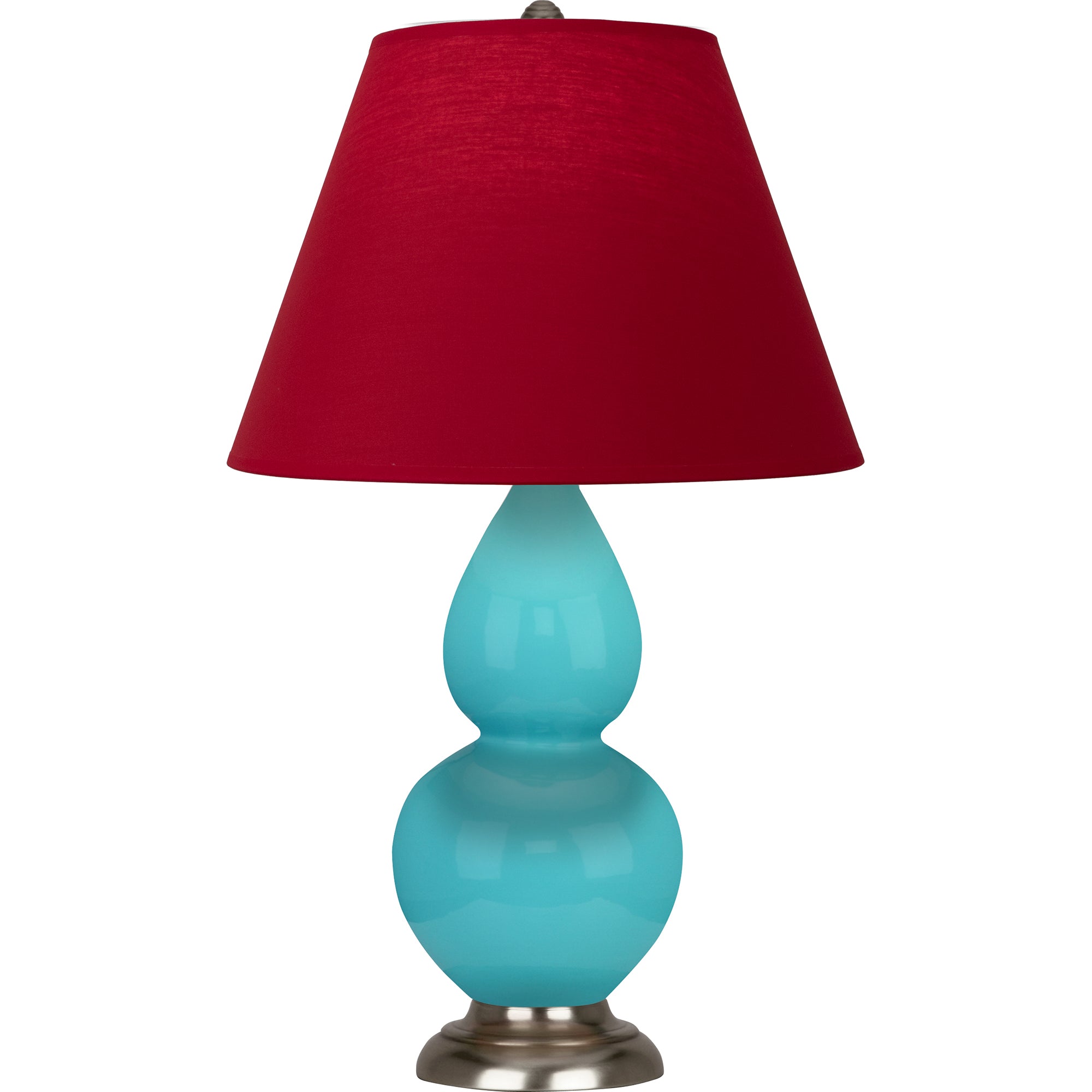 1761R | Egg Blue Small Double Gourd Accent Lamp