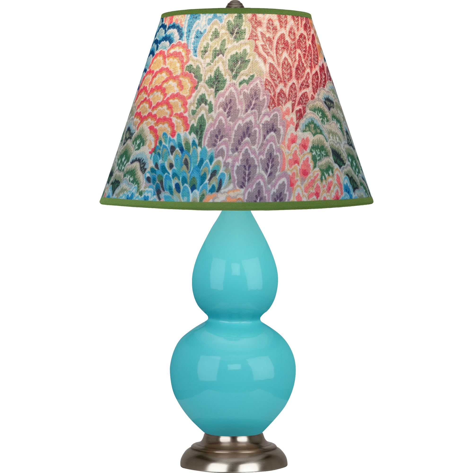 1761S | Egg Blue Small Double Gourd Accent Lamp
