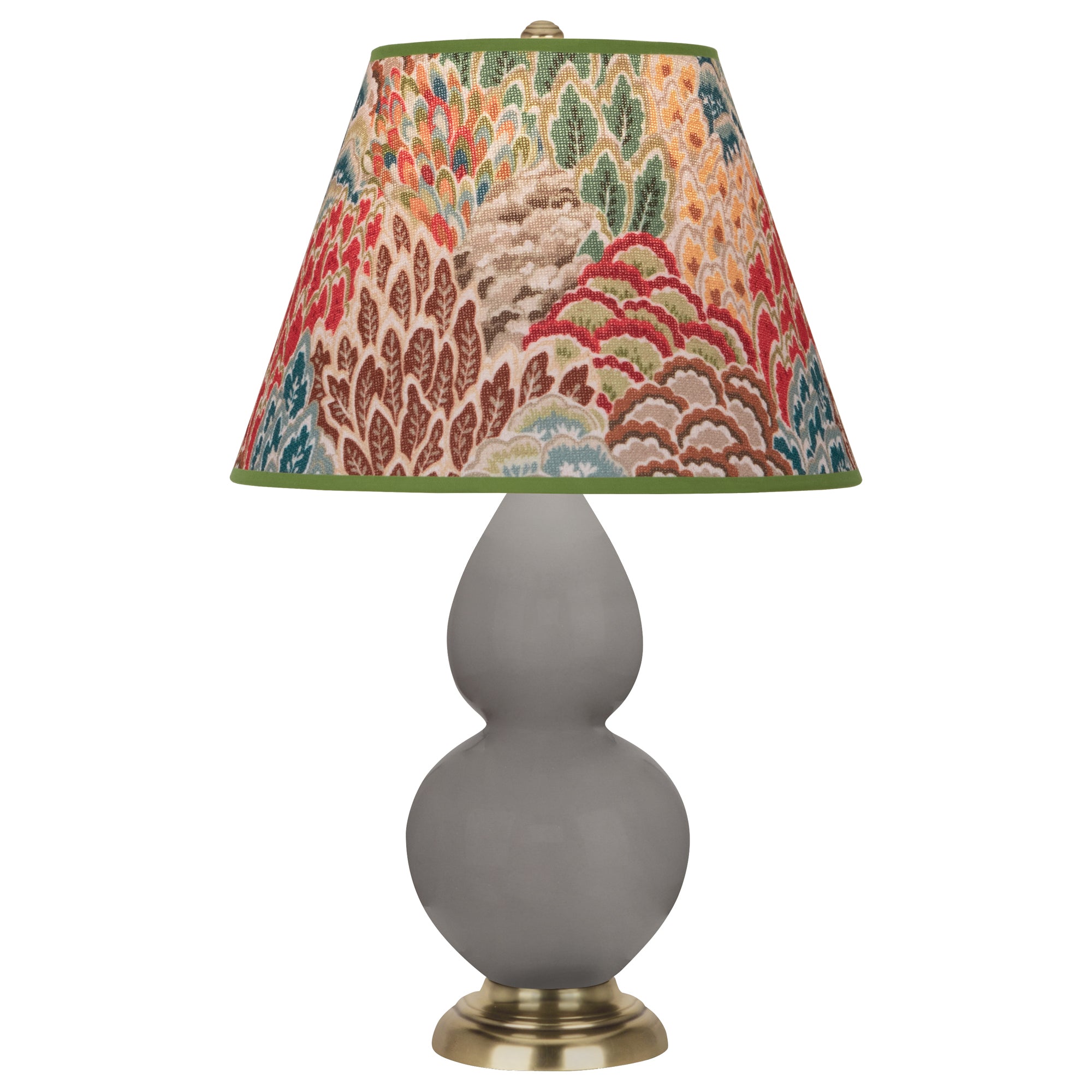 1768F | Smokey Taupe Small Double Gourd Accent Lamp