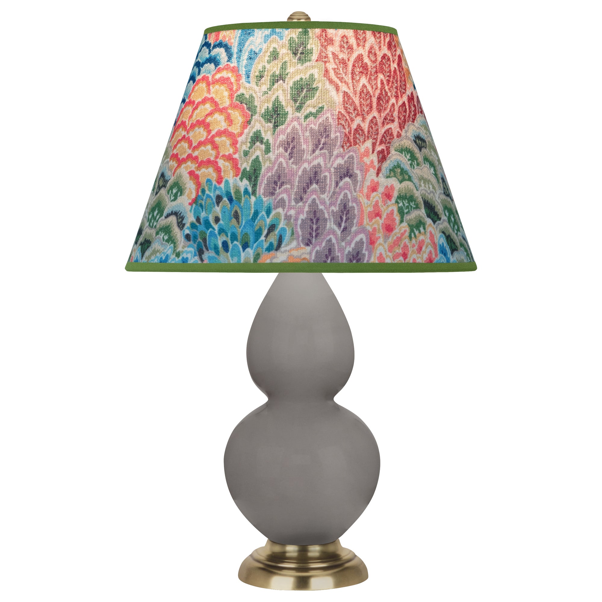 1768S | Smokey Taupe Small Double Gourd Accent Lamp