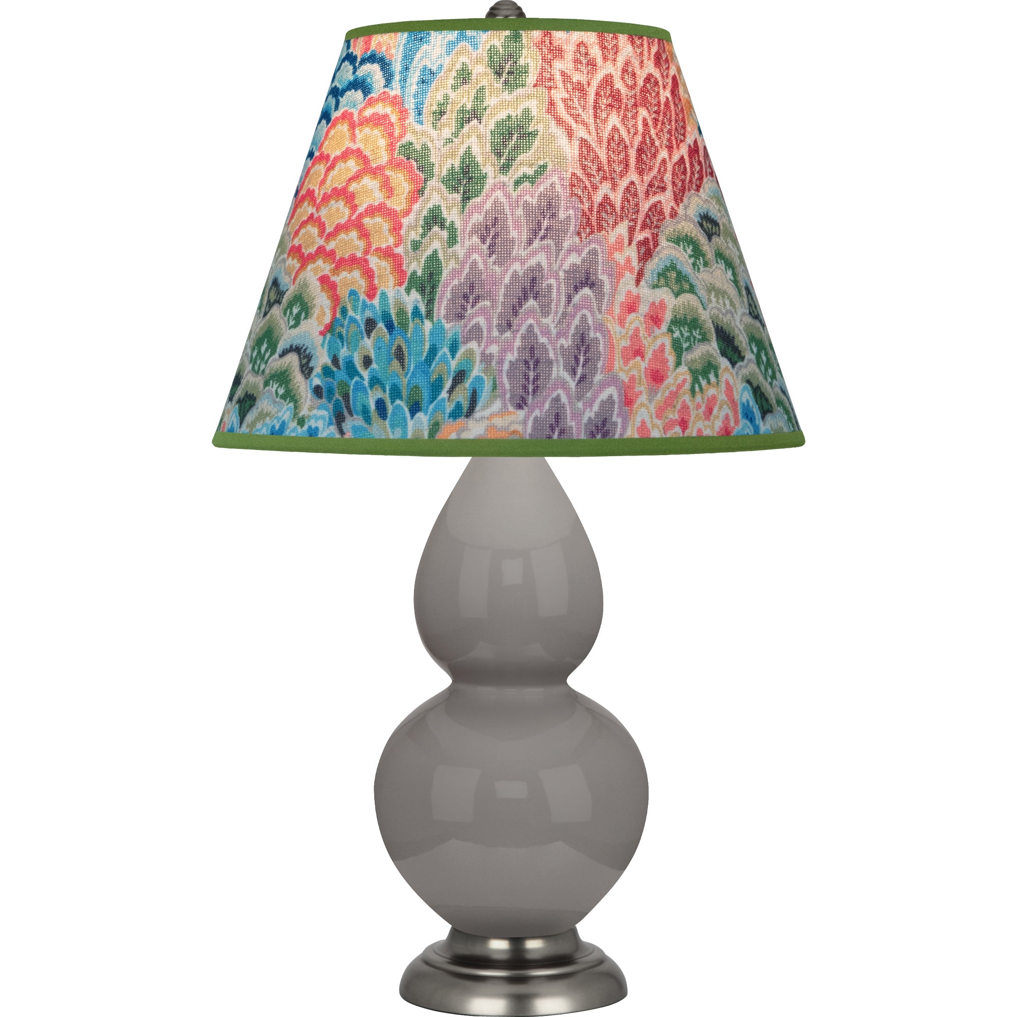 1770S | Smokey Taupe Small Double Gourd Accent Lamp