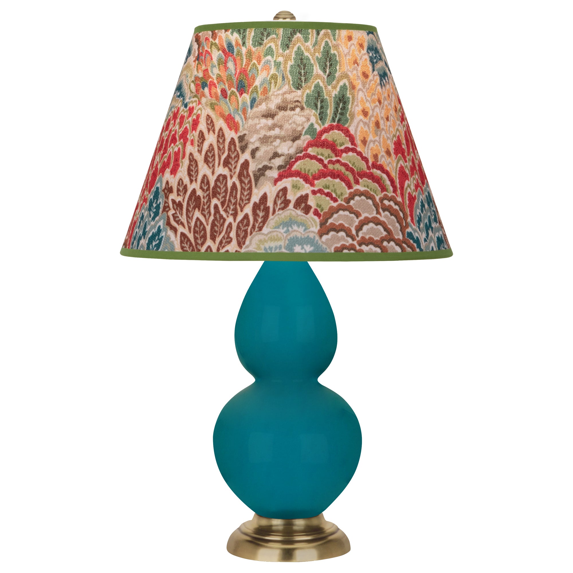 1771F | Peacock Small Double Gourd Accent Lamp