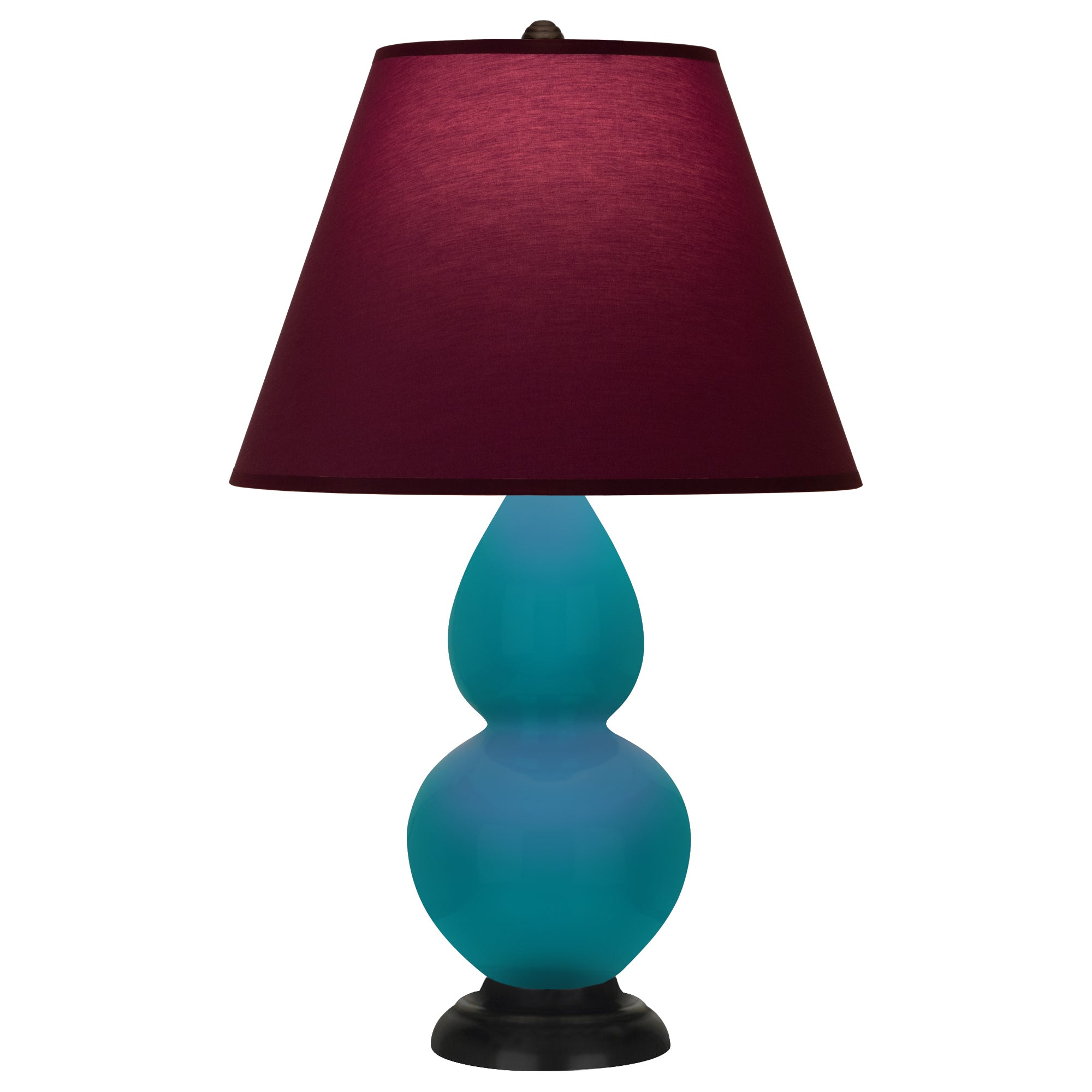 1772P | Peacock Small Double Gourd Accent Lamp