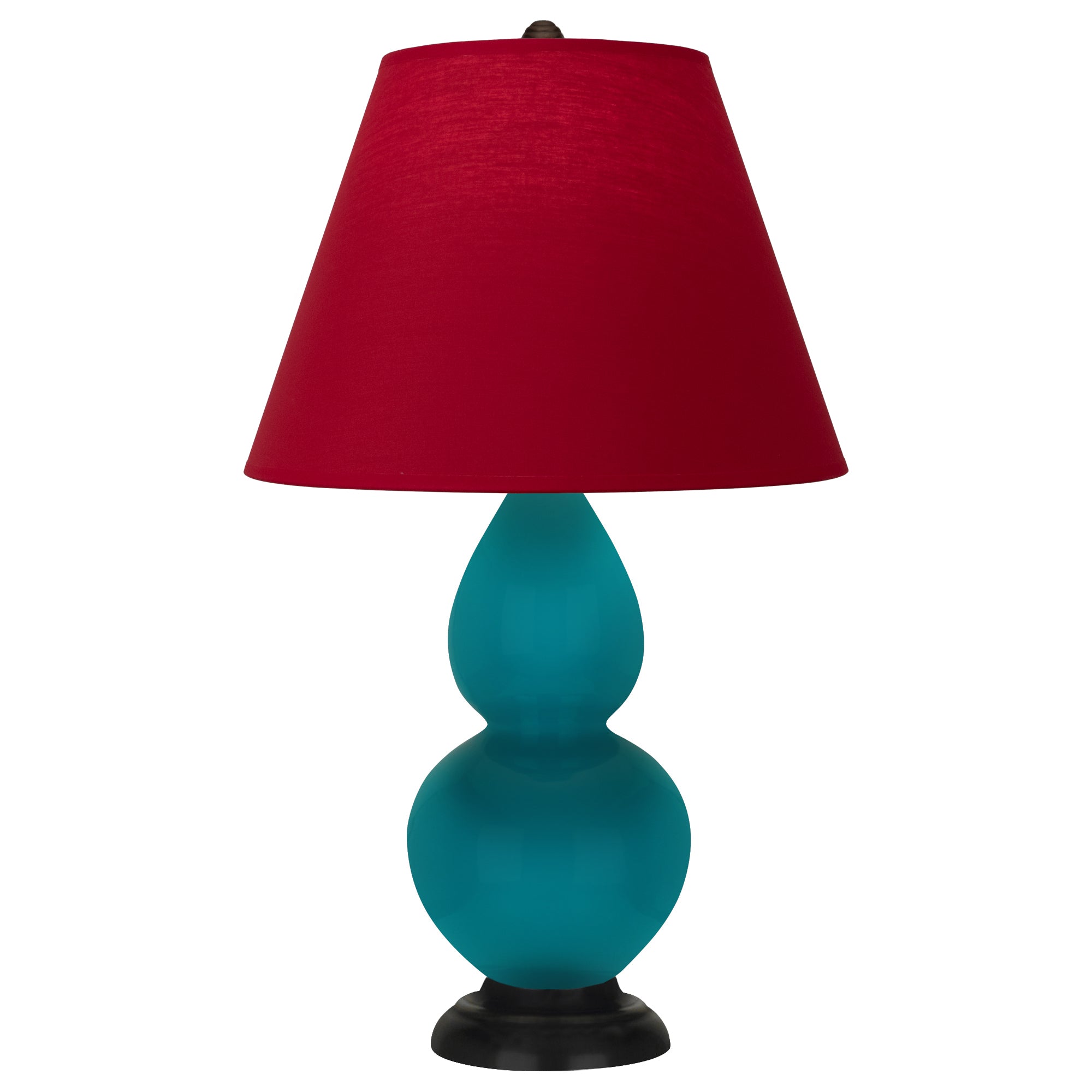 1772R | Peacock Small Double Gourd Accent Lamp