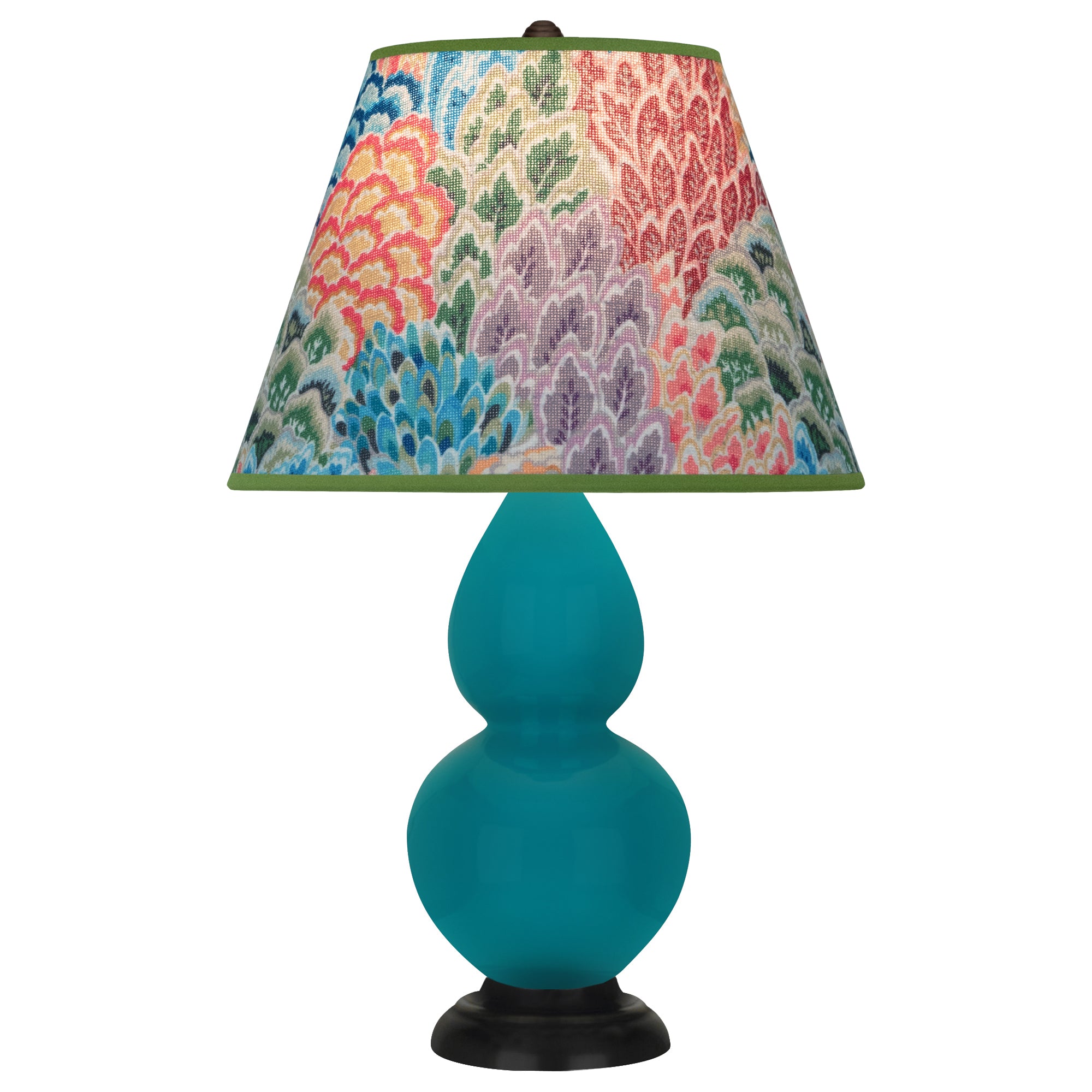 1772S | Peacock Small Double Gourd Accent Lamp