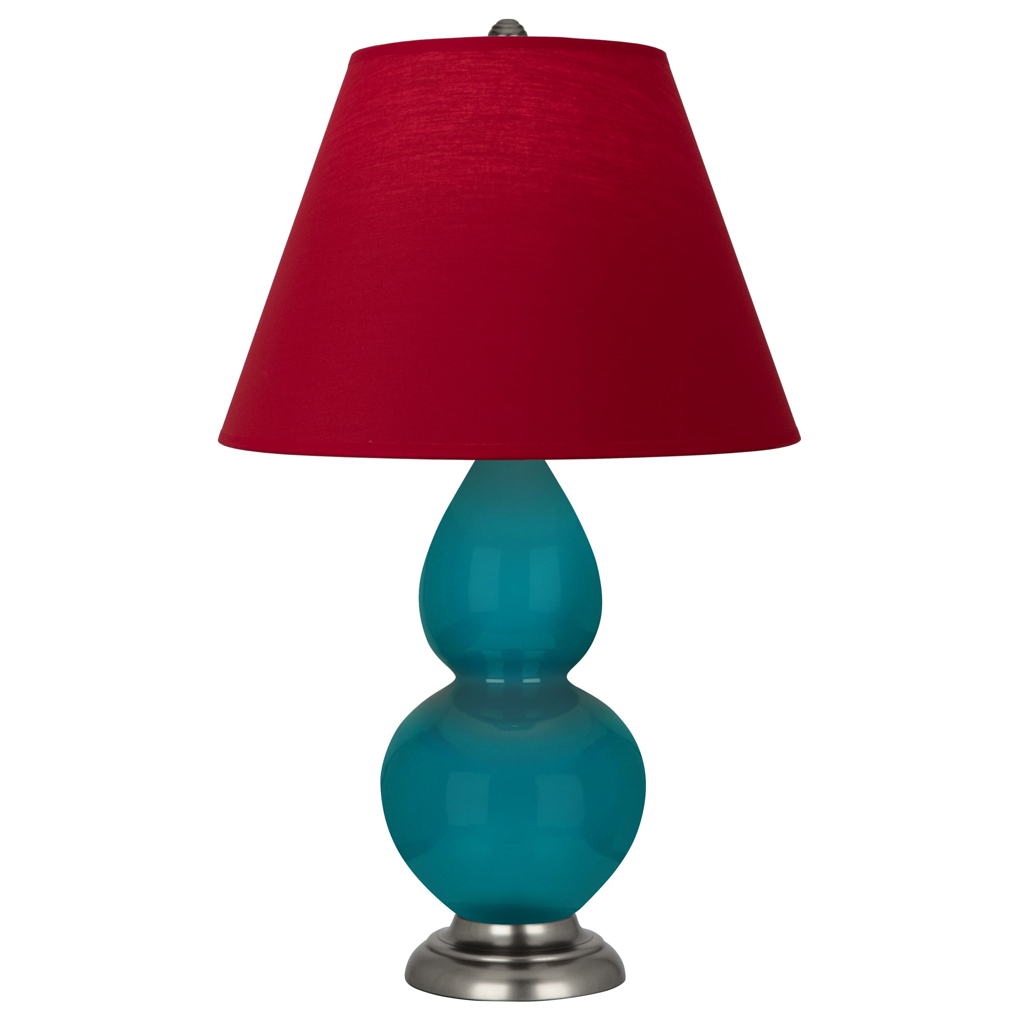 1773R | Peacock Small Double Gourd Accent Lamp