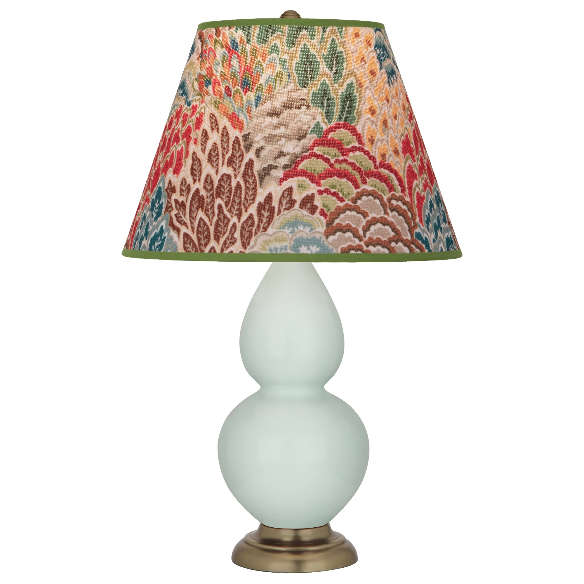 1786F | Celadon Small Double Gourd Accent Lamp