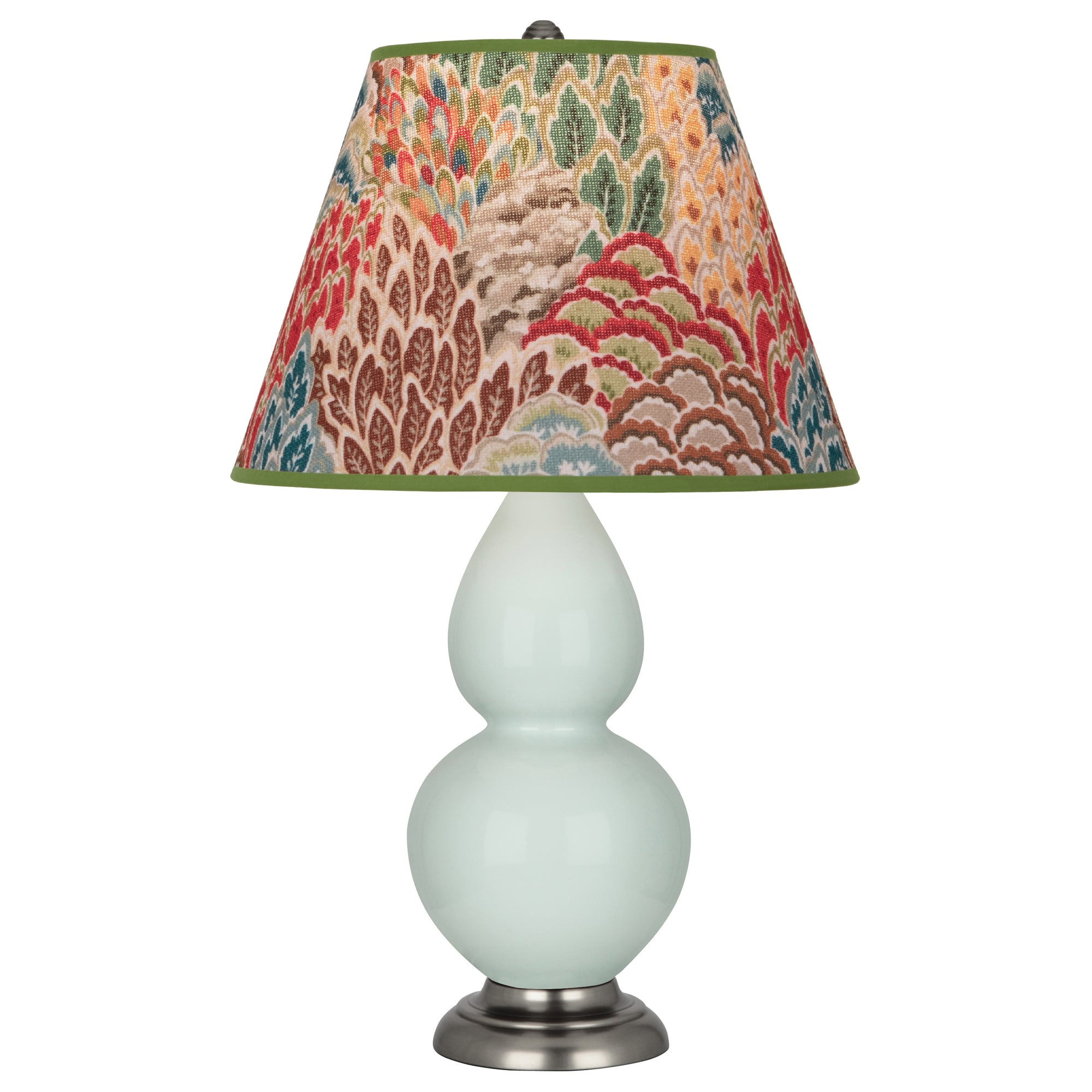 1788F | Celadon Small Double Gourd Accent Lamp