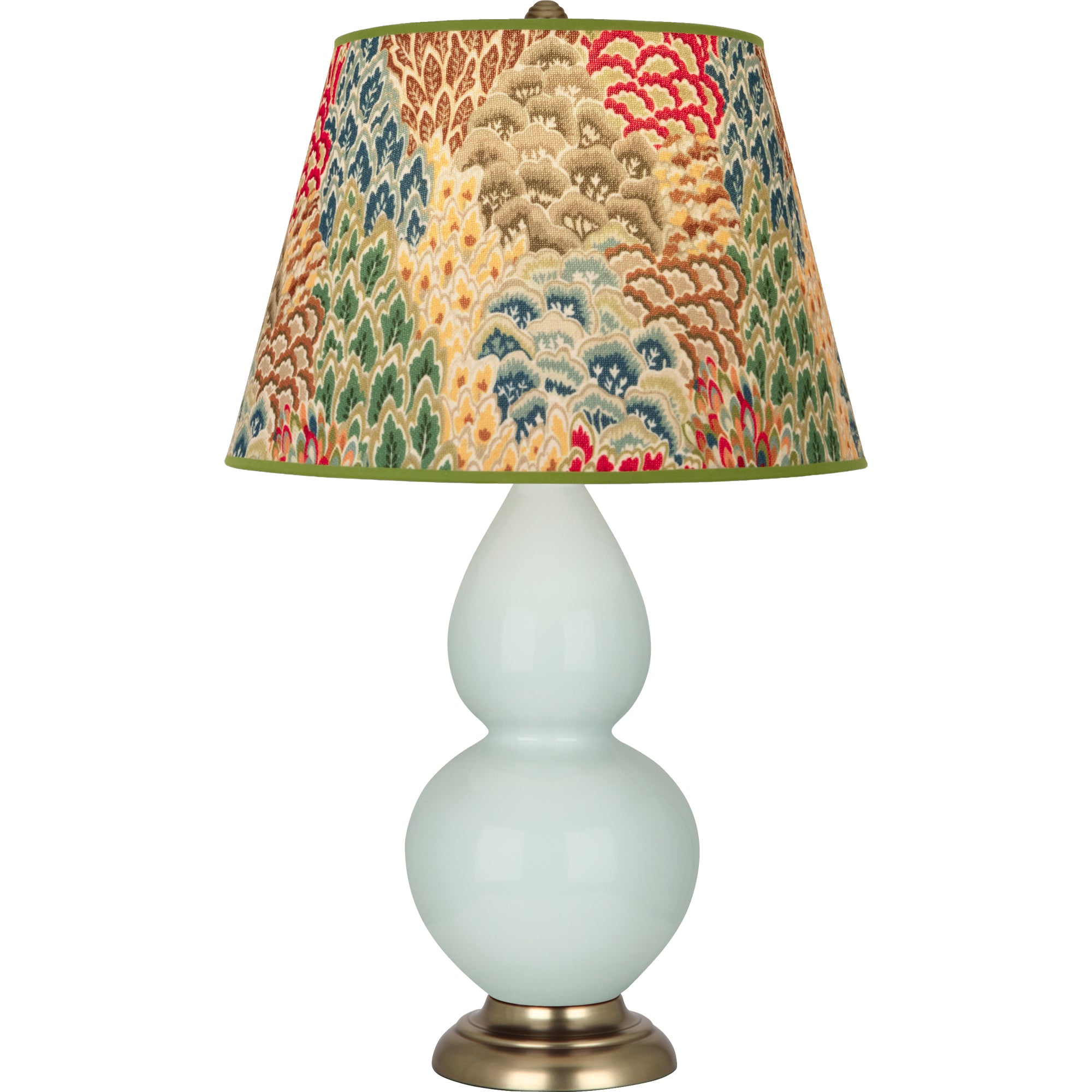 1789F | Celadon Double Gourd Table Lamp