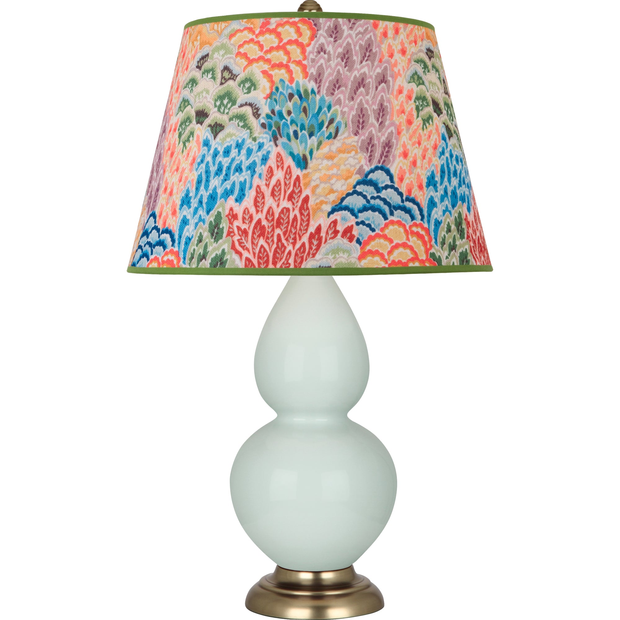 1789S | Celadon Double Gourd Table Lamp