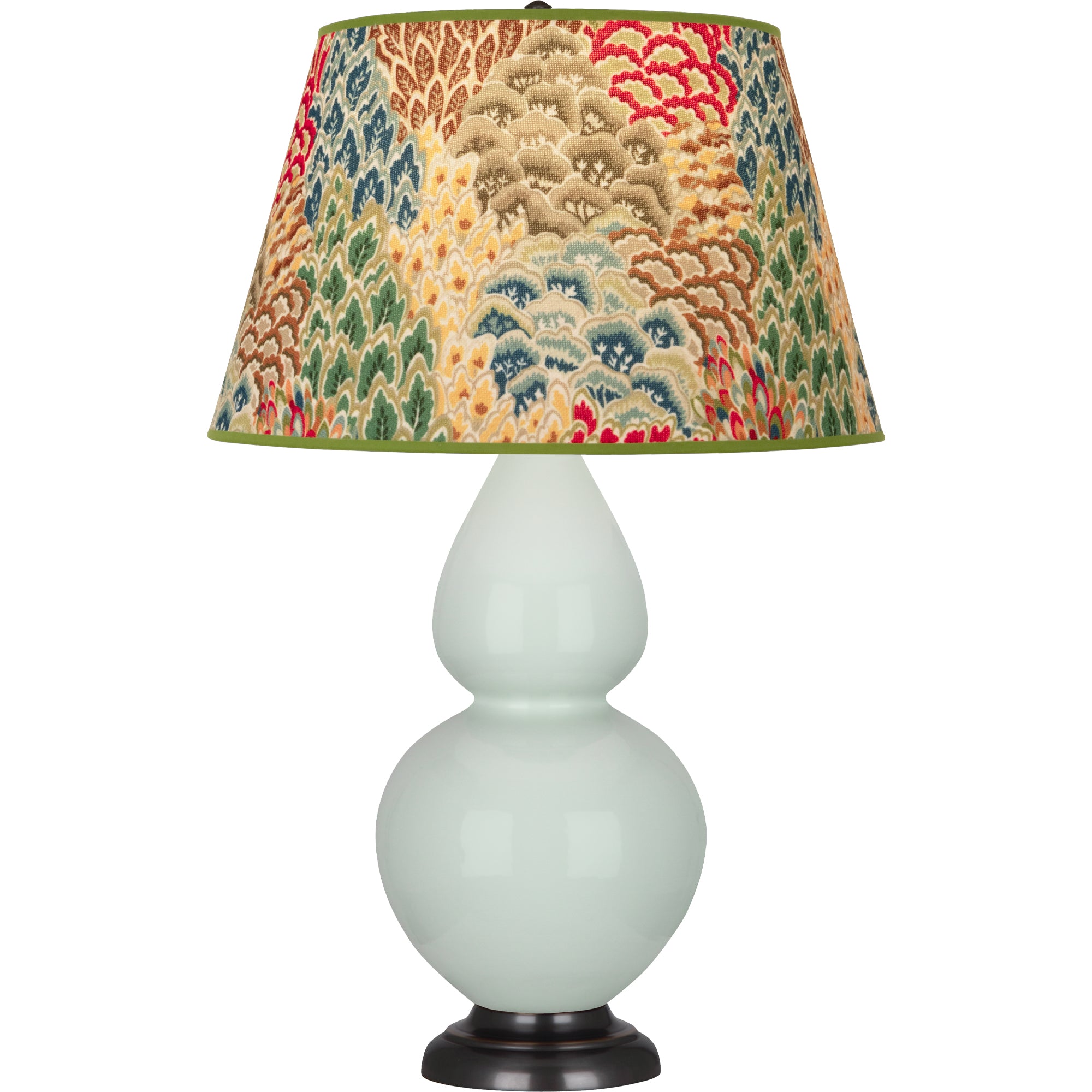1790F | Celadon Double Gourd Table Lamp
