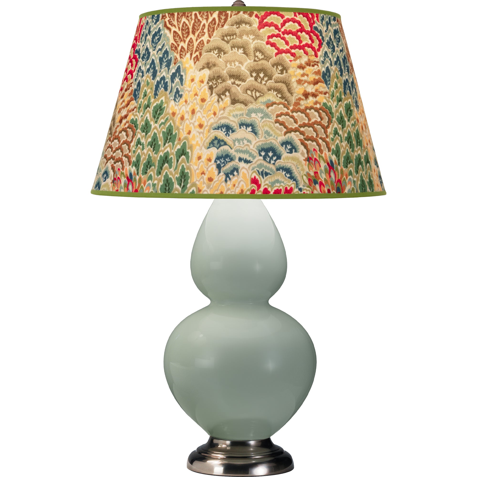 1791F | Celadon Double Gourd Table Lamp