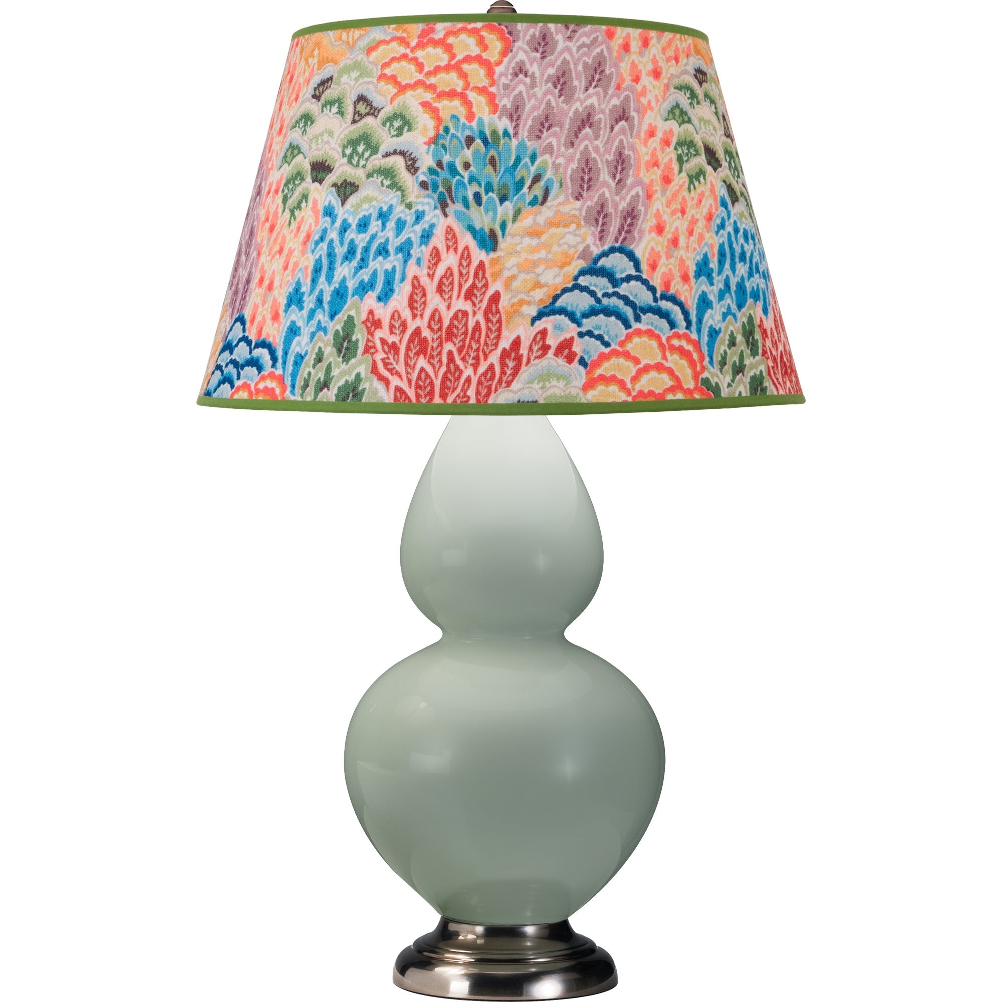 1791S | Celadon Double Gourd Table Lamp