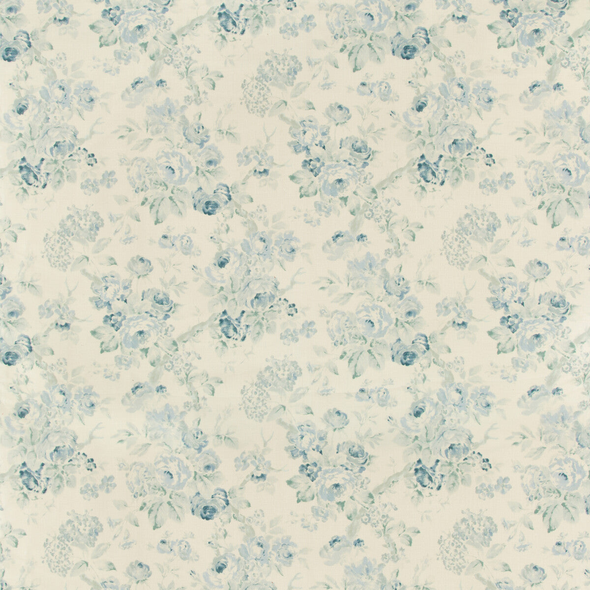 Garden Roses-Aqua/Blue