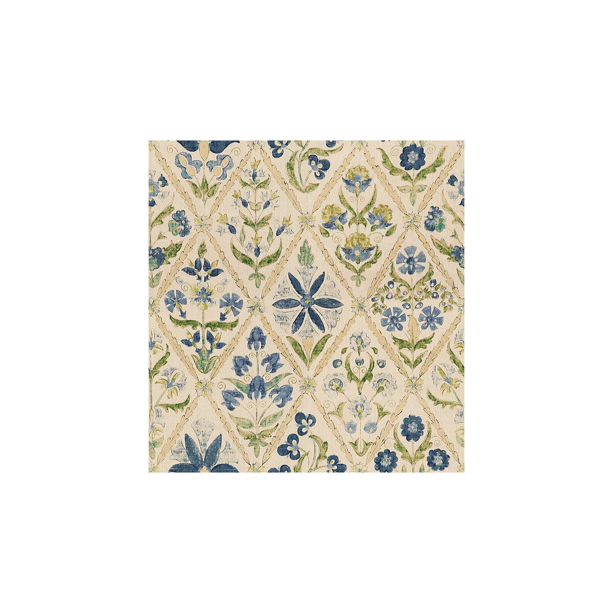Susani Trellis-Blue/Green