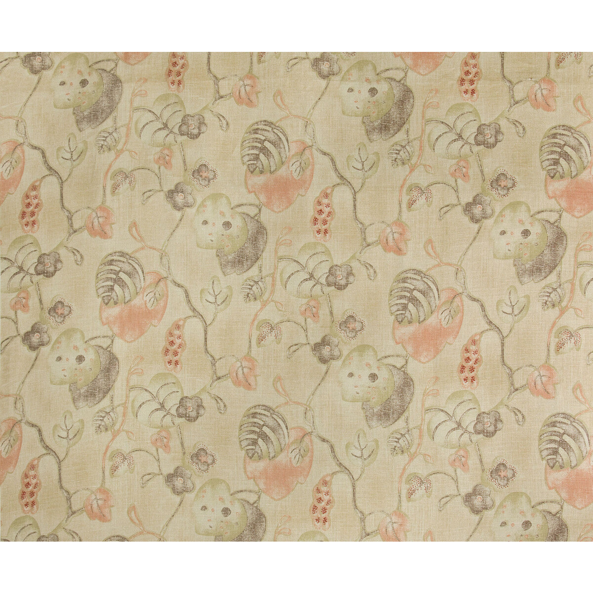 Antibes Print-Olive/Plum