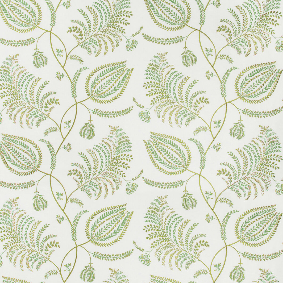 Palmero Emb-Ivory/Leaf