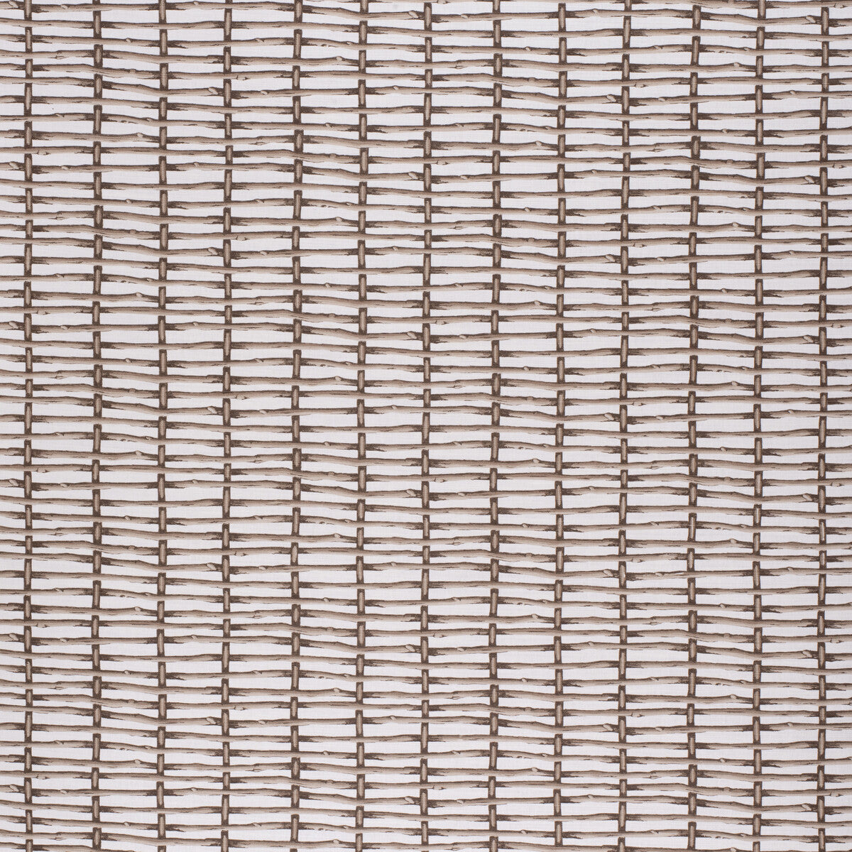 Twig Fence-Brown/White