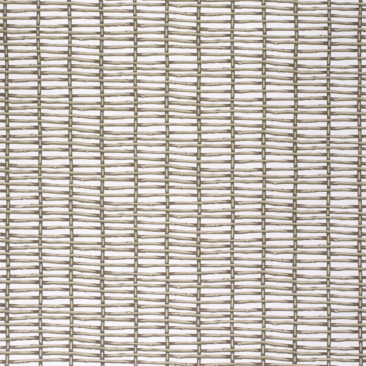 Twig Fence-Green/White