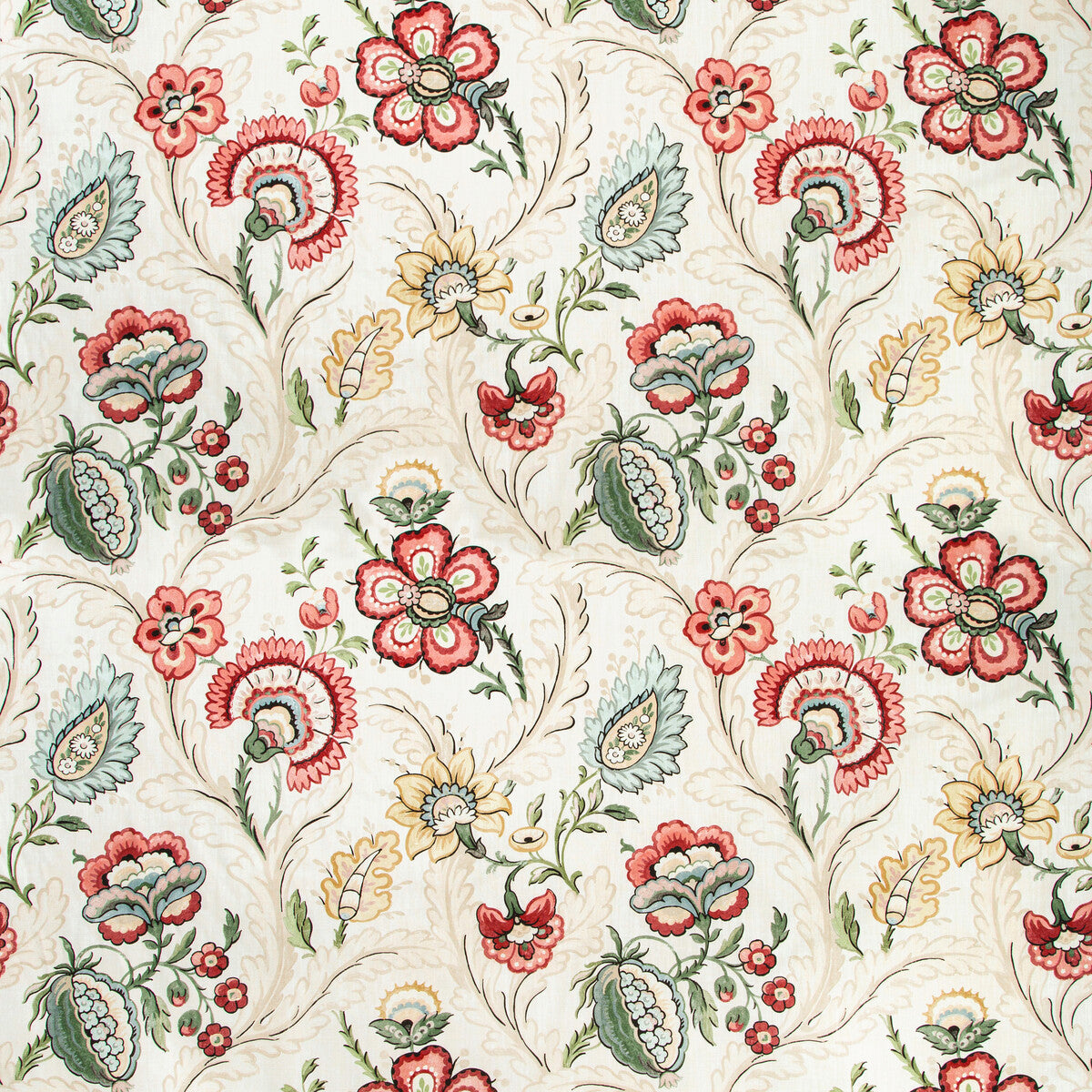Wimberly Print-Berry/Gold