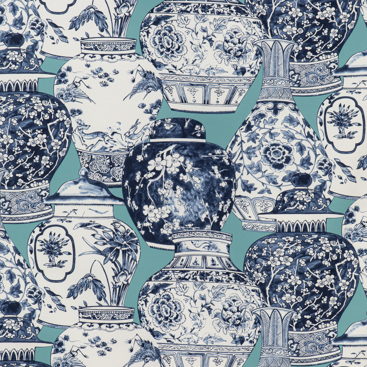 Pandan Print-Aqua/Blue