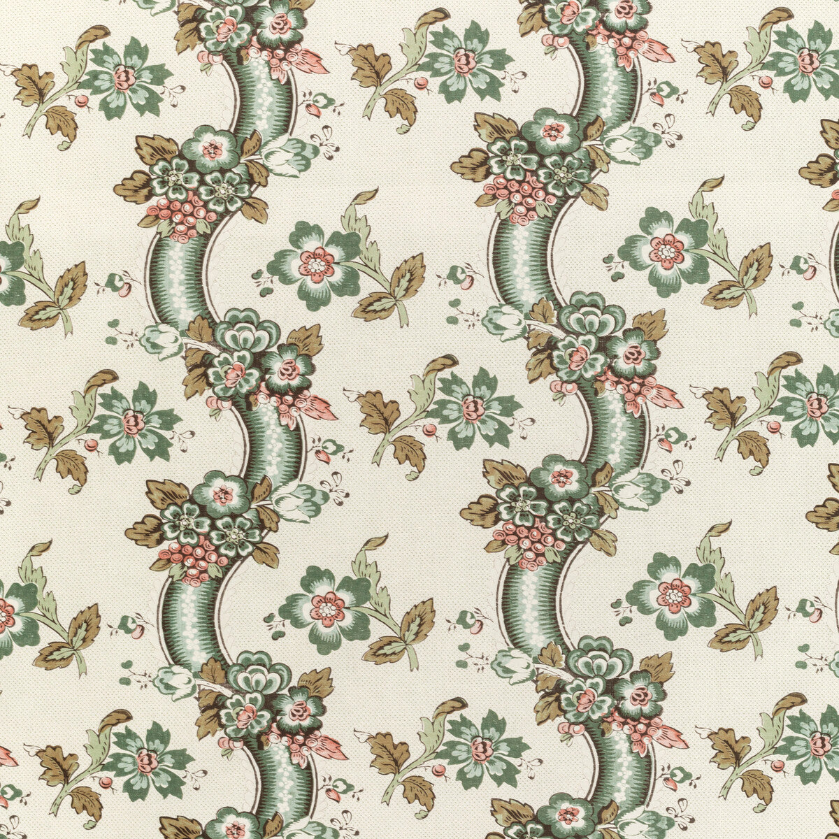 Benday Print-Green/Rose