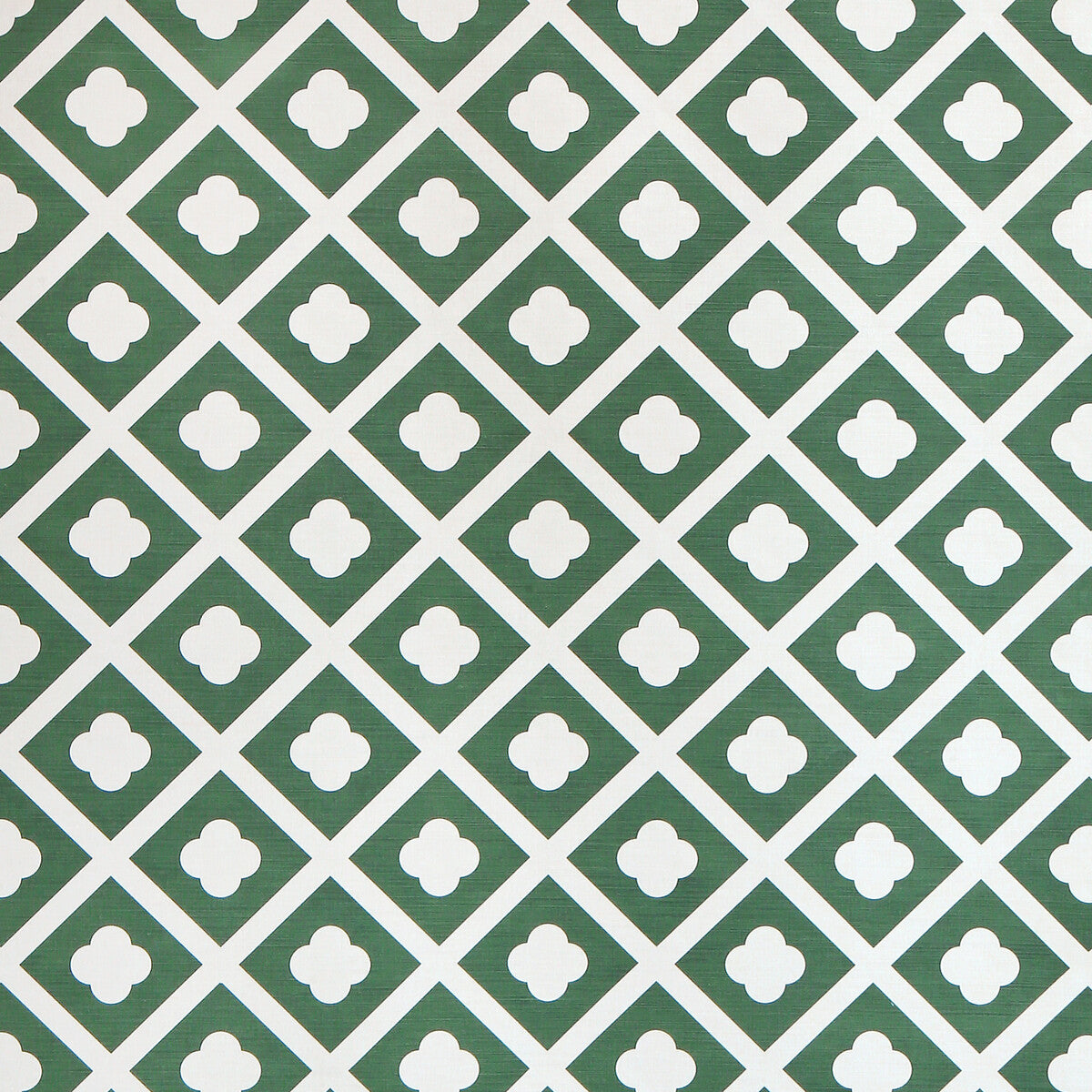Jardin-Dark Green On Ecru